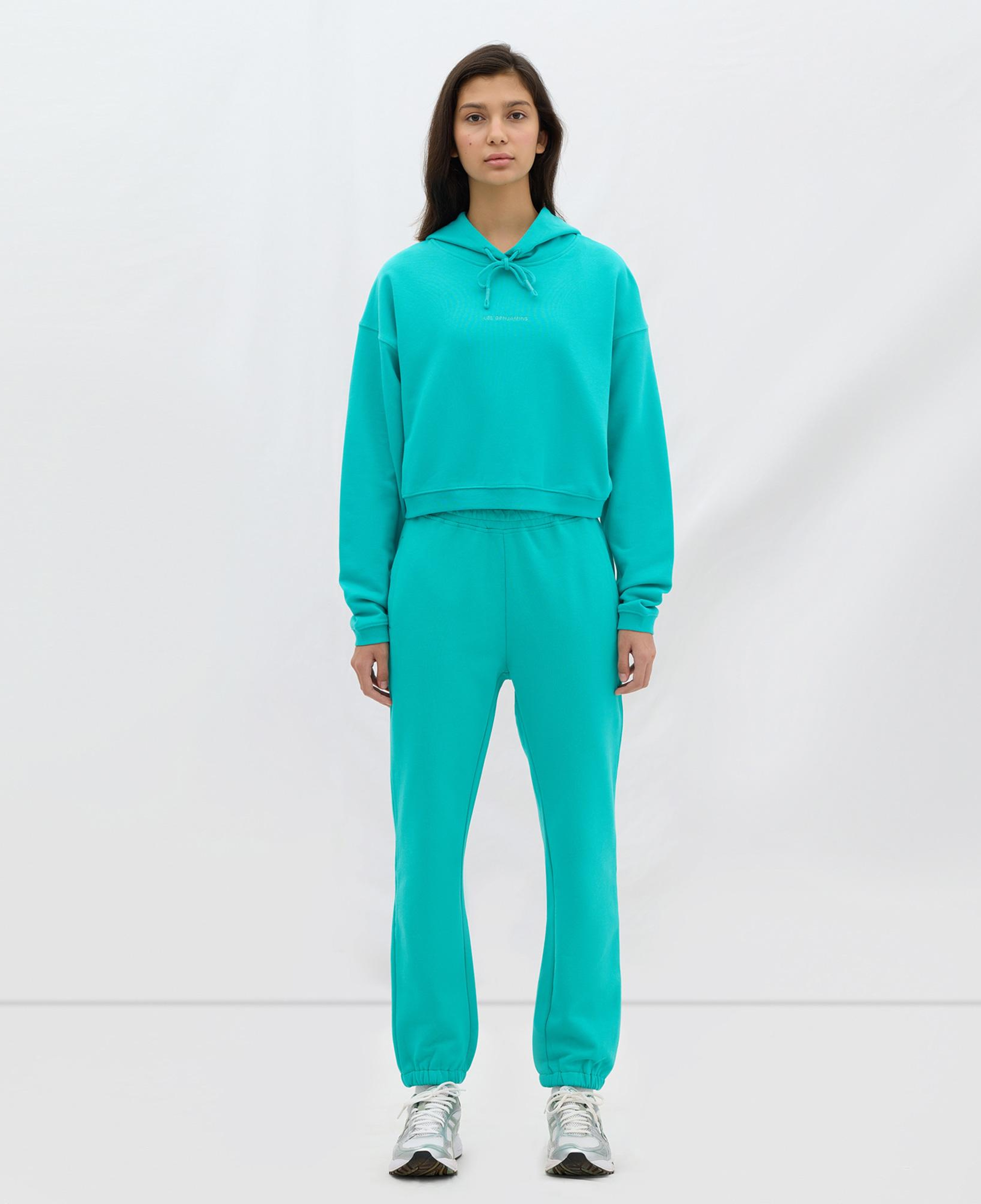 Les Benjamins Essential Kadın Yeşil Hoodie