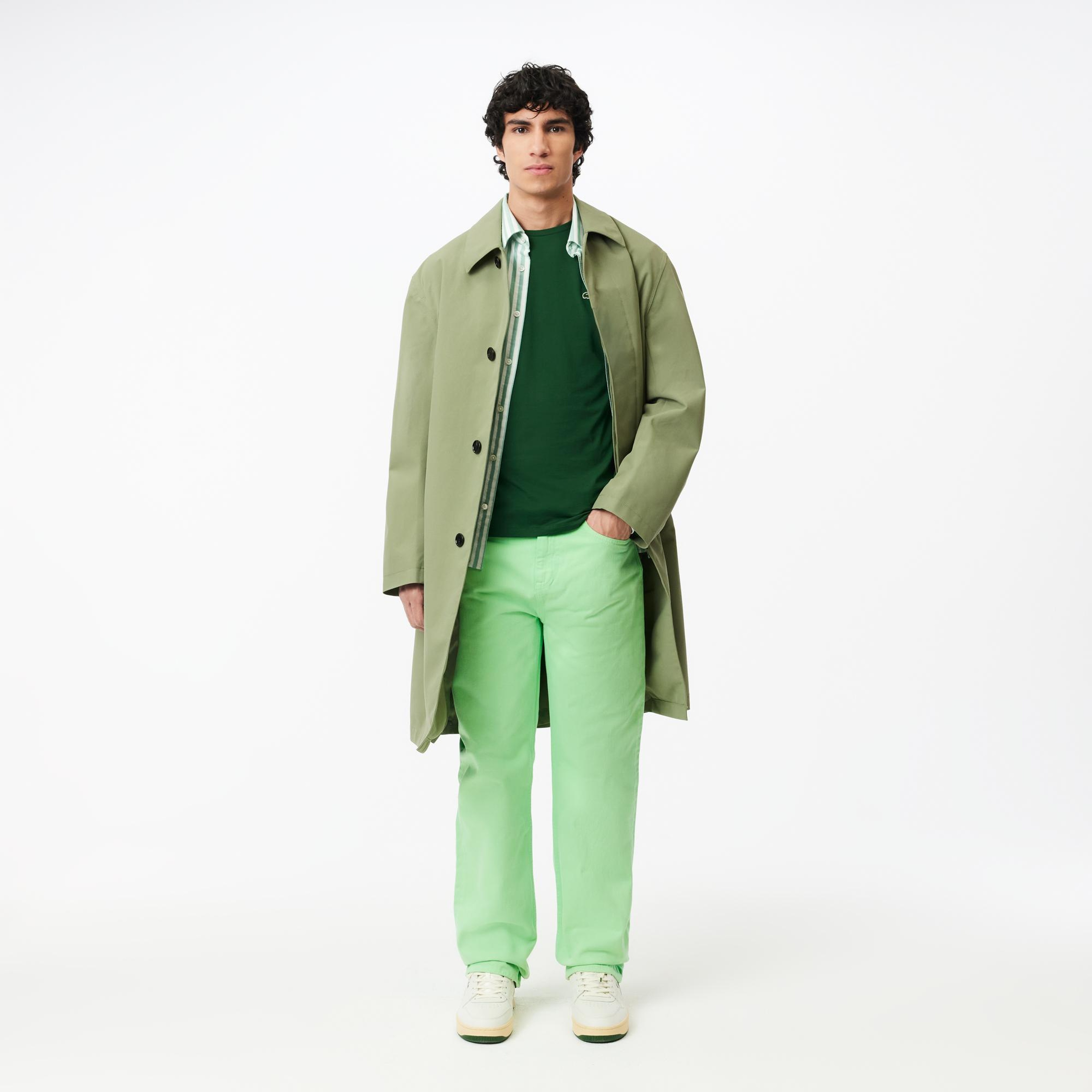 Lacoste Erkek Regular Fit Bisiklet Yaka Koyu Yeşil T-Shirt