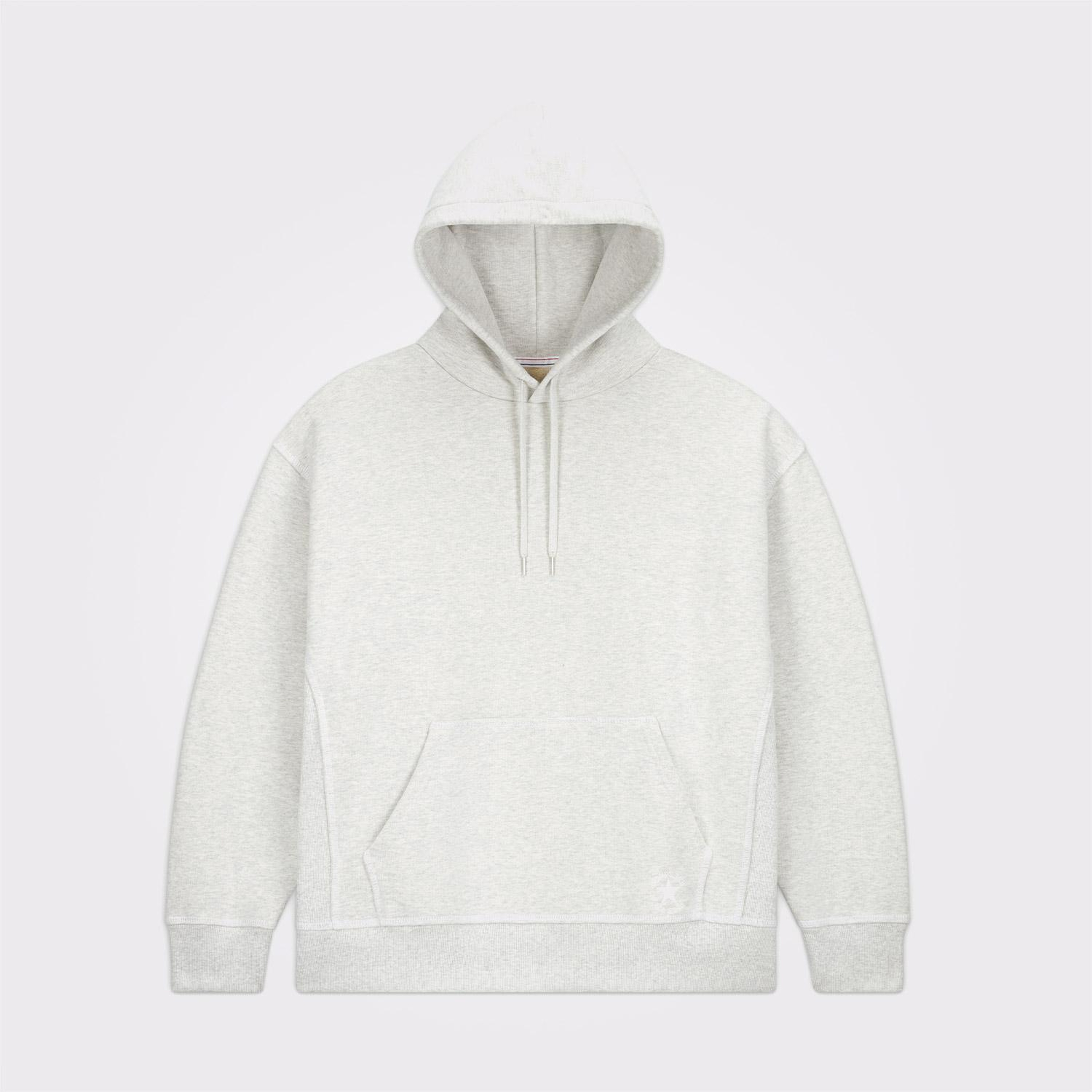 Converse Unisex Loose Fit Gri Hoodie