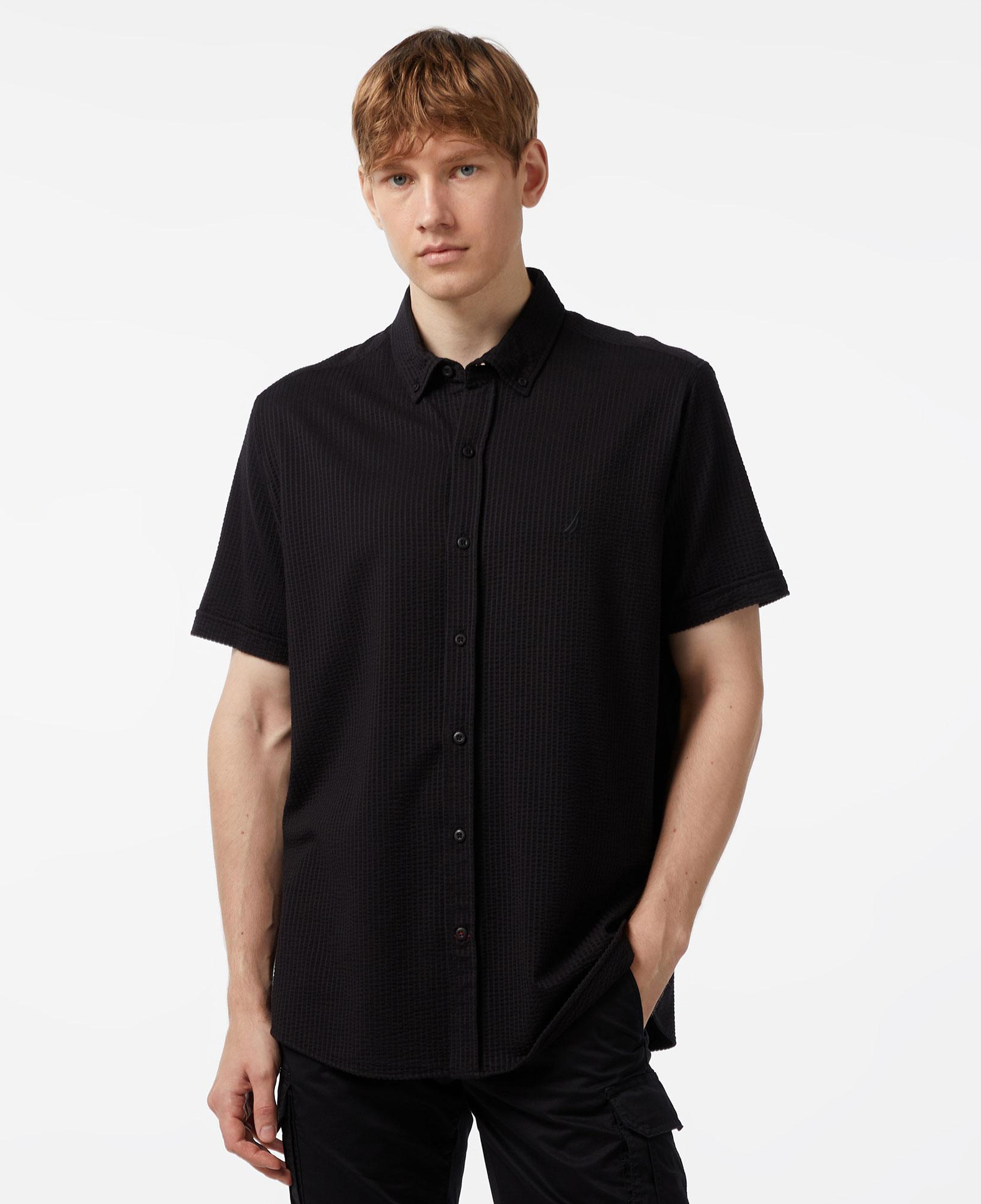 Nautica Erkek Siyah Classic Fit Kısa Kollu Gömlek
