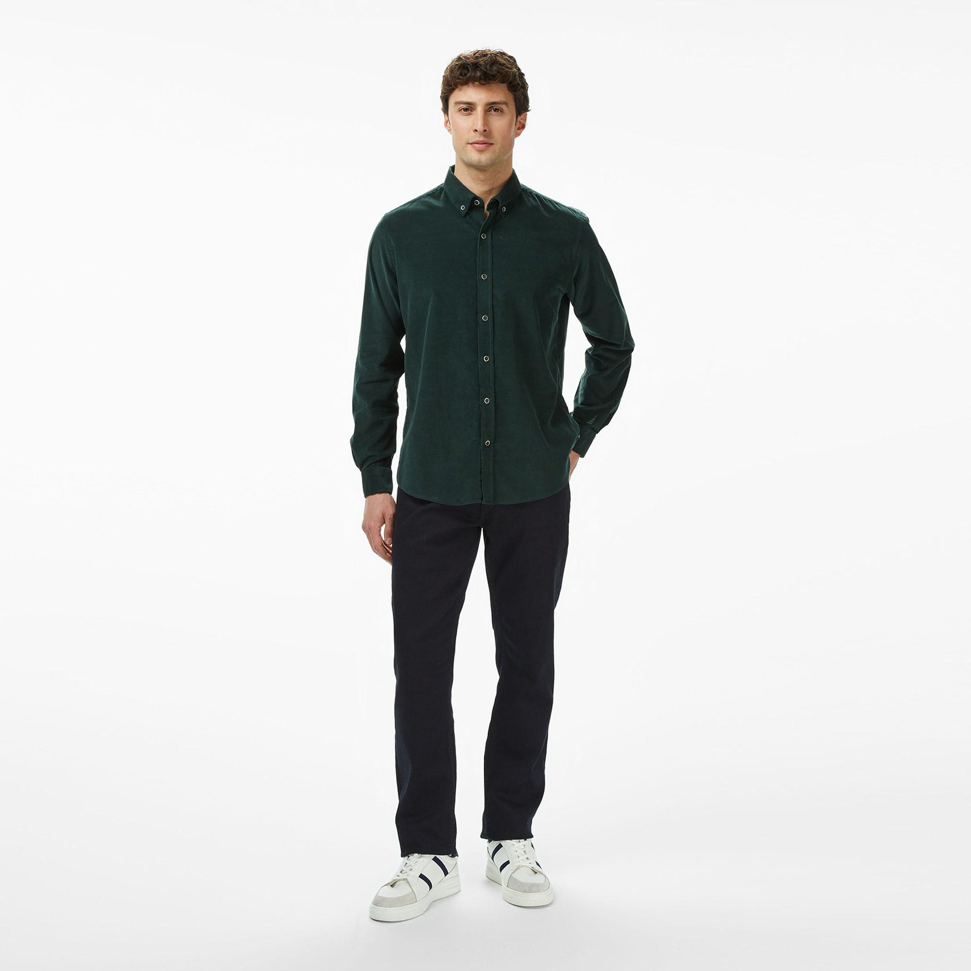 Nautica Erkek Yeşil Classic Fit Gömlek