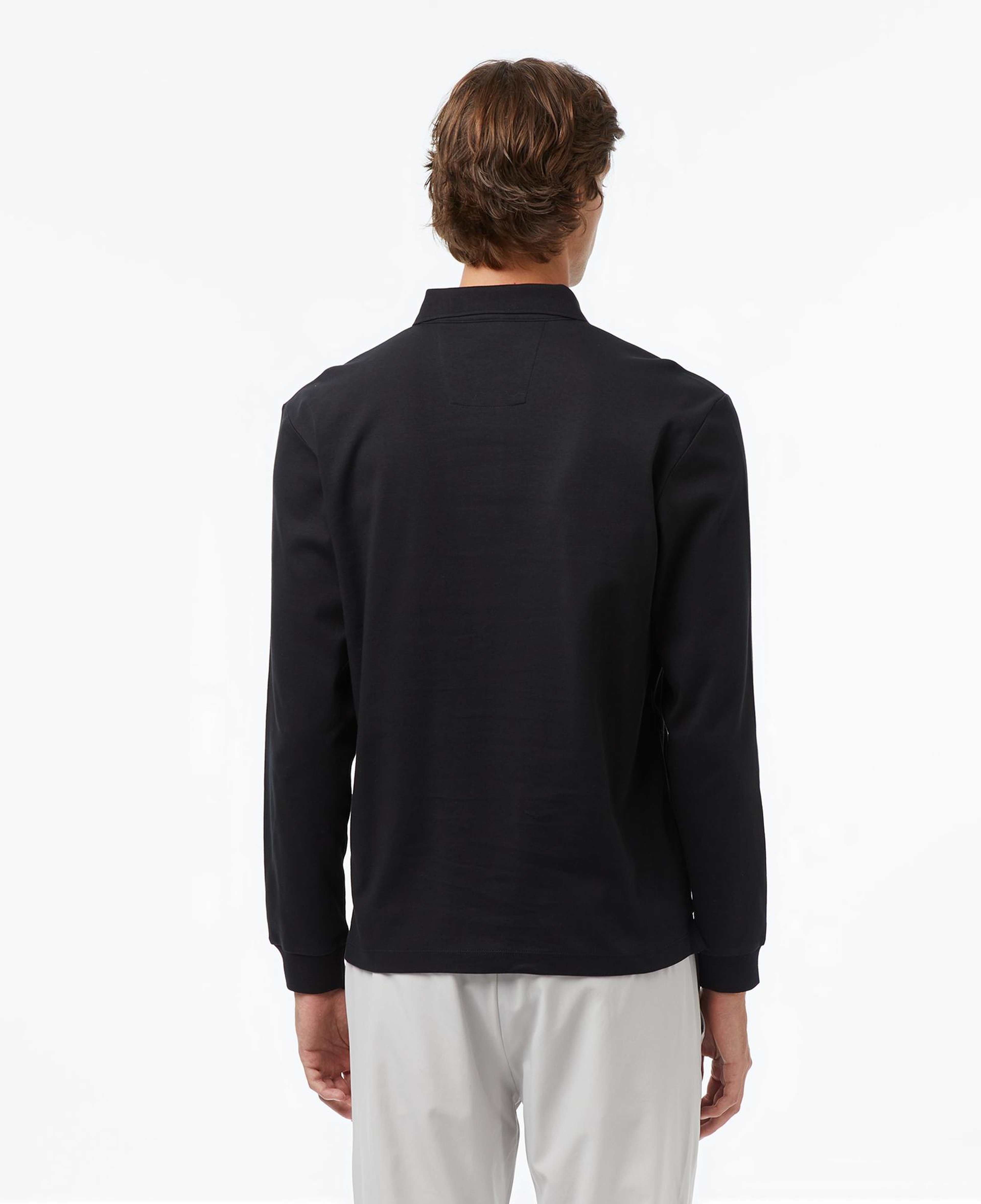 Nautica Erkek Siyah Classic Fit Uzun Kollu Polo