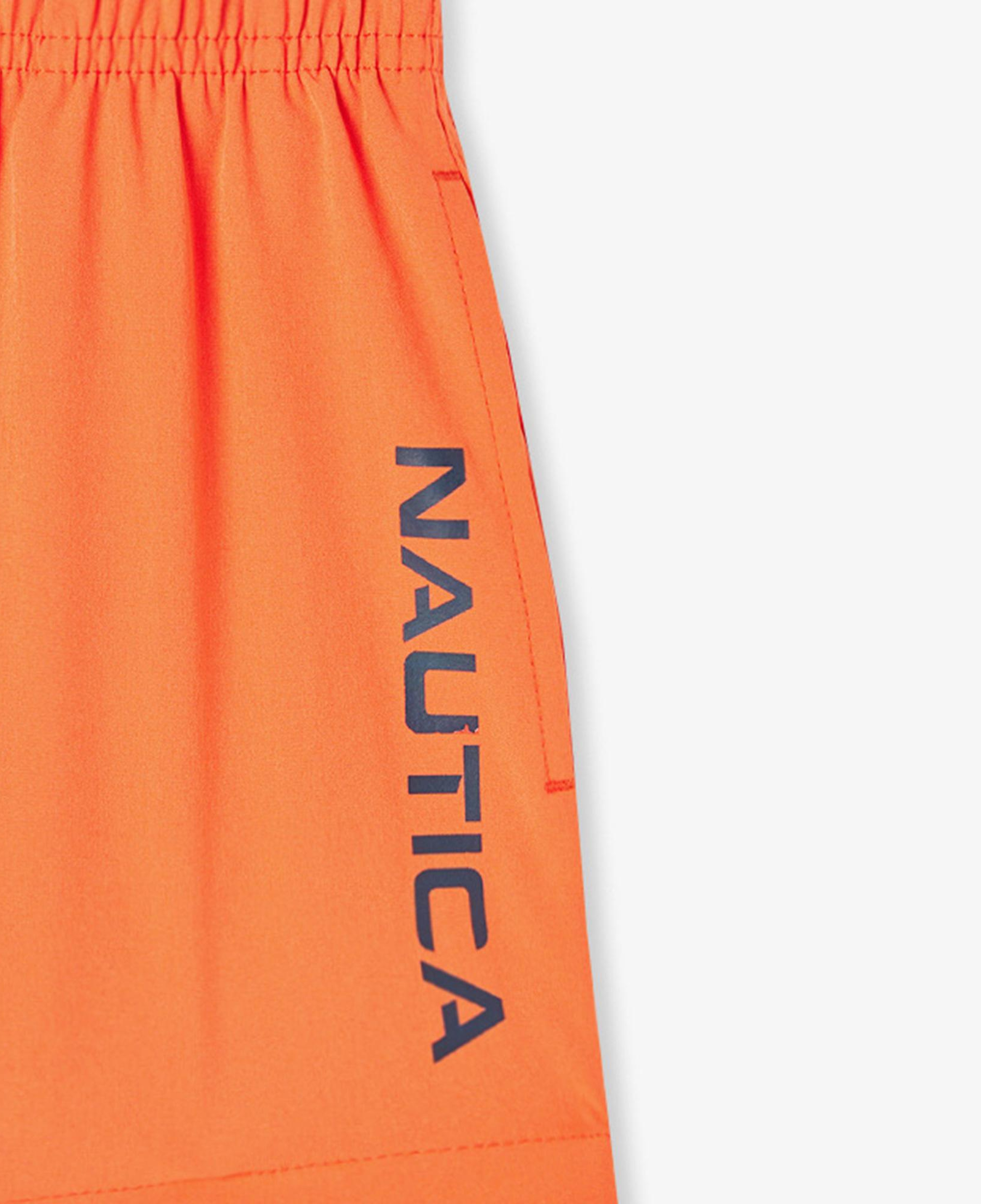 Nautica Erkek Çocuk Turuncu Standart Fit Deniz Şortu