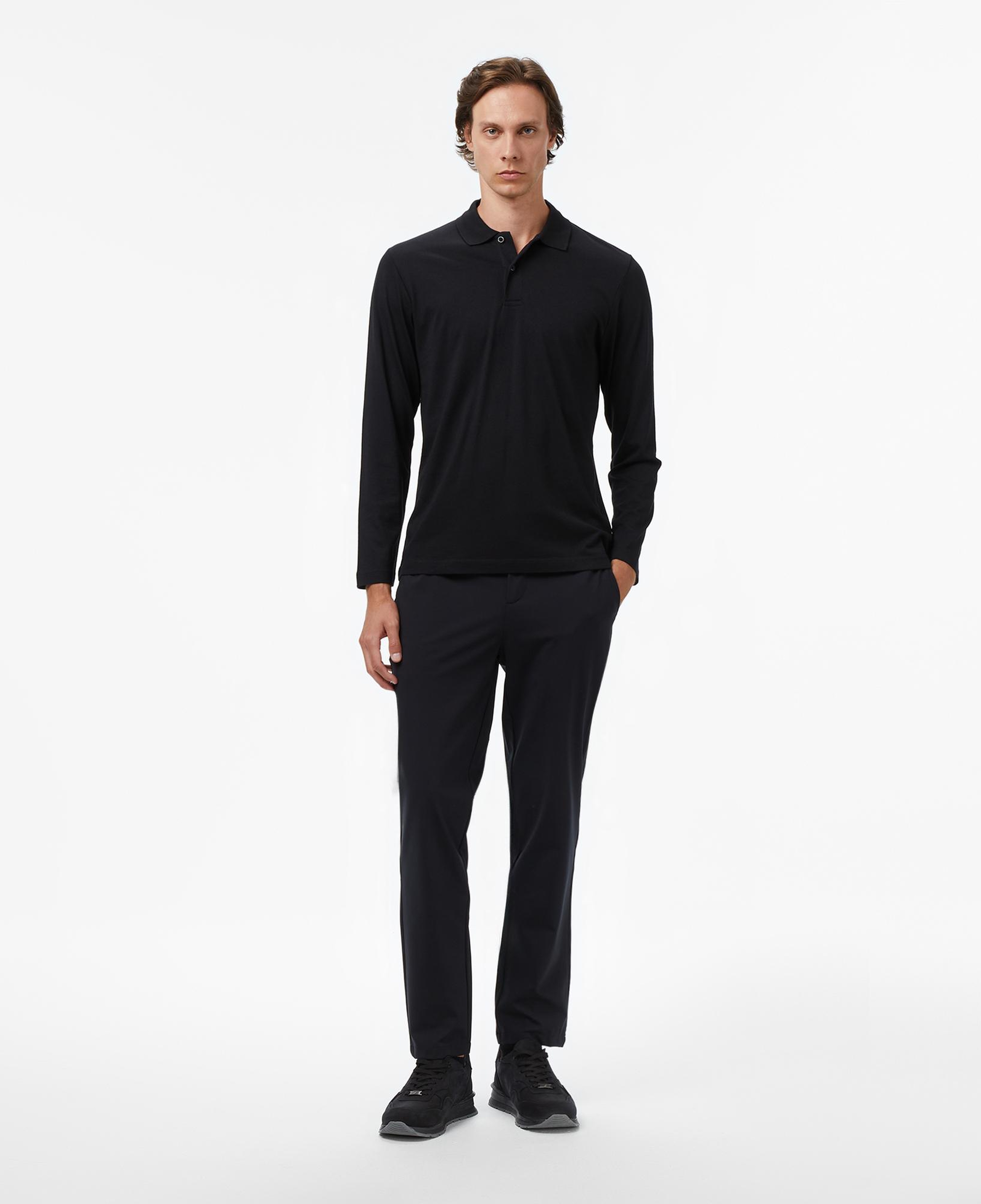 Nautica Erkek Siyah Classic Fit Polo Yaka T-Shirt