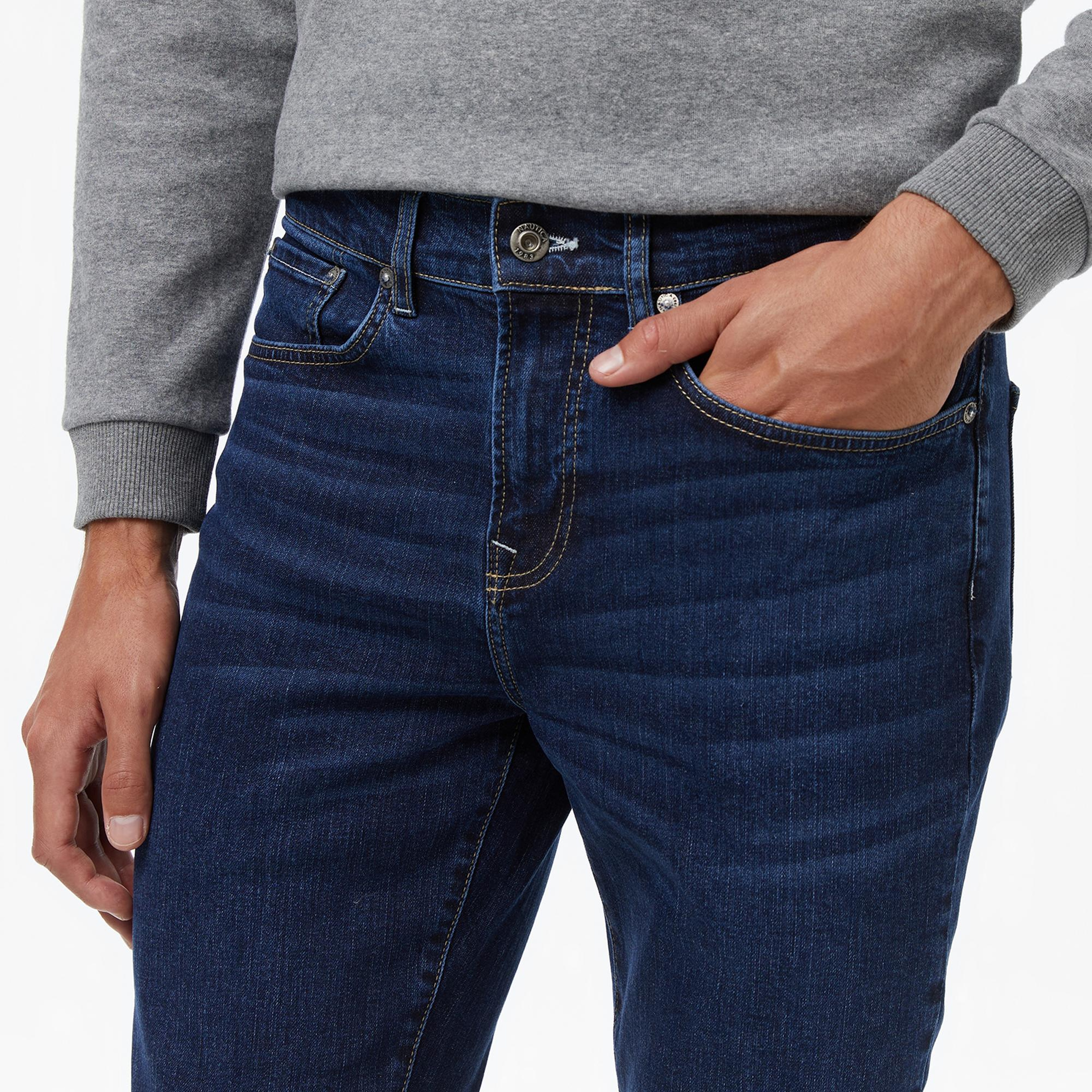 Nautica Erkek Lacivert Skinny Staright Jean