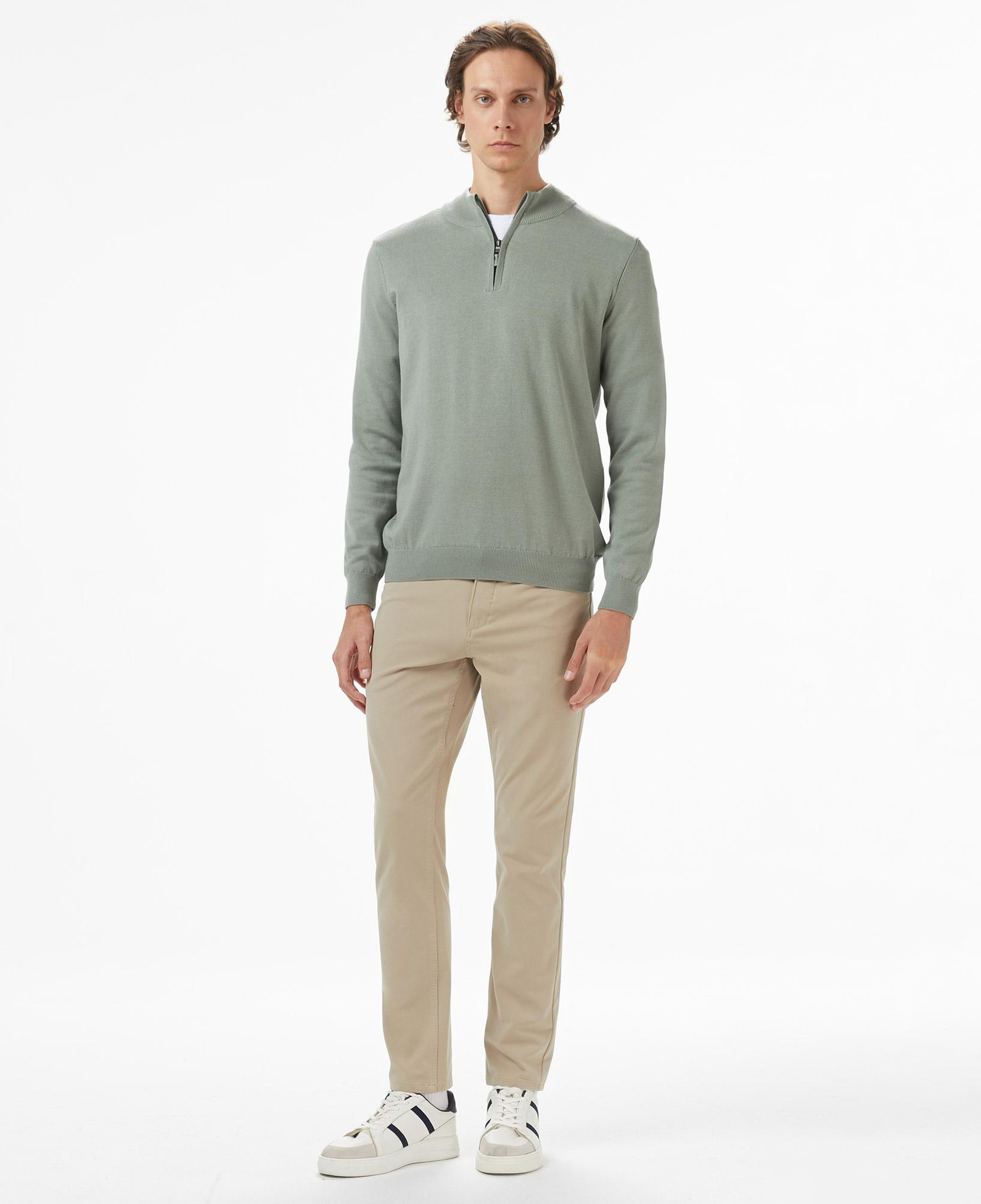 Nautica Erkek Yeşil Classic Fit Kazak