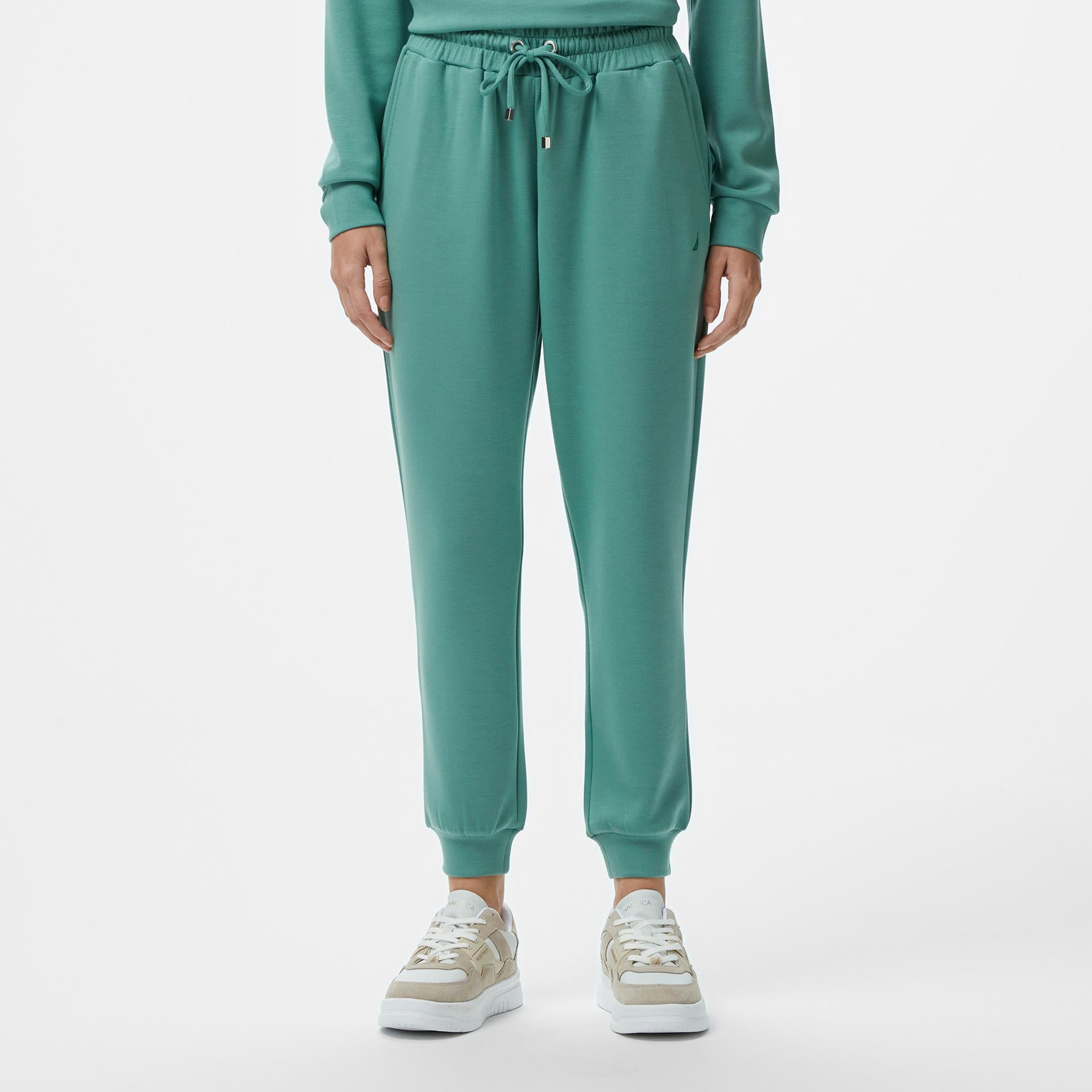 Nautica Kadın Yeşil Regular Fit Modal Karışımlı Eşofman Altı