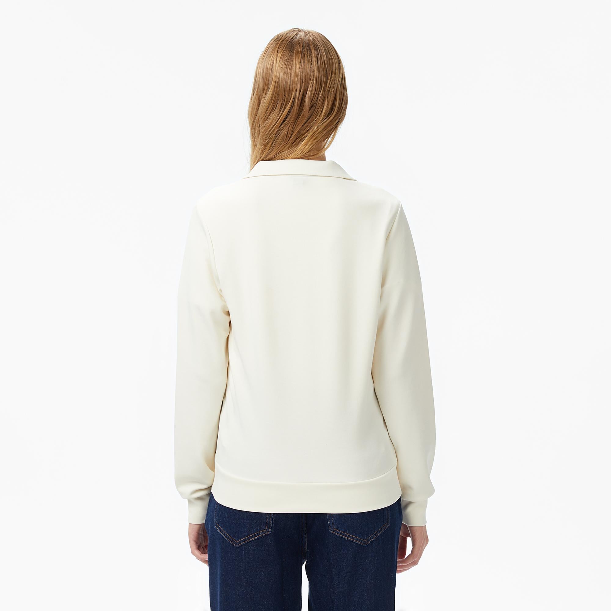 Nautica Kadın Krem Regular Fit Sweatshirt