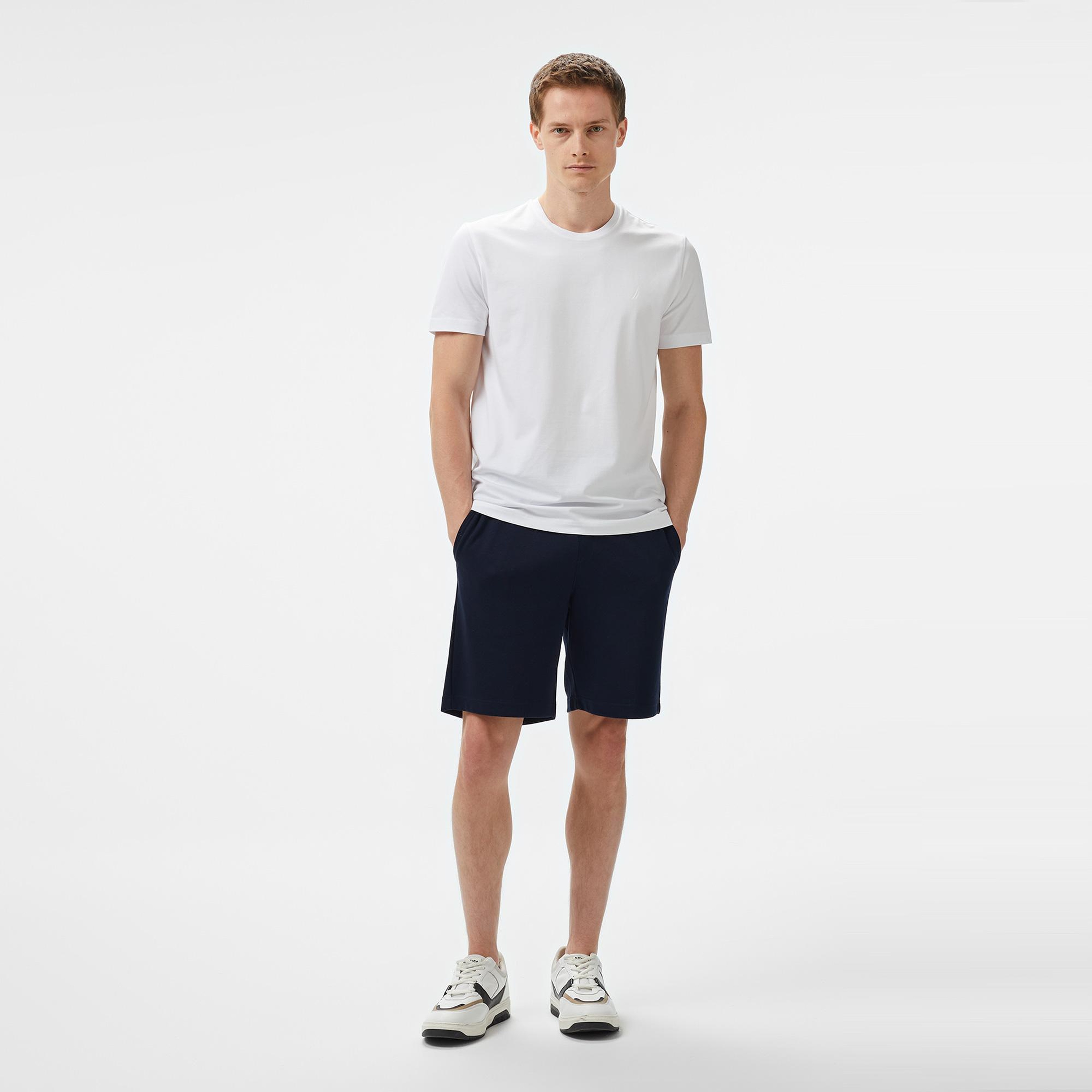 Nautica Erkek Beyaz Regular Fit T-Shirt