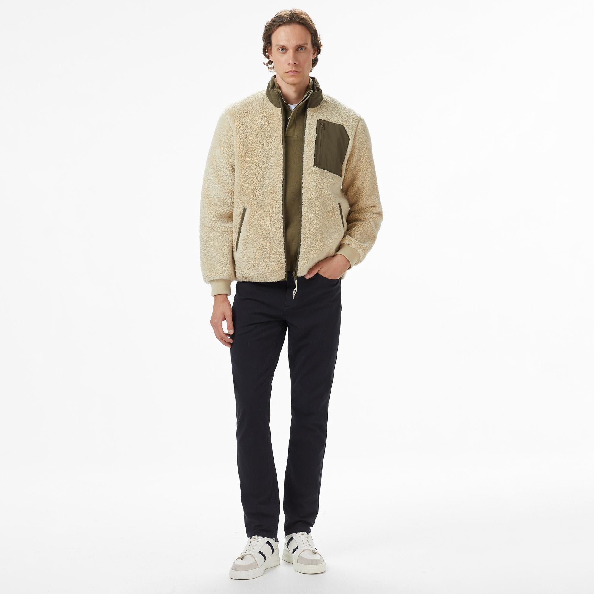 Nautica Erkek Bej Regular Fit Mont