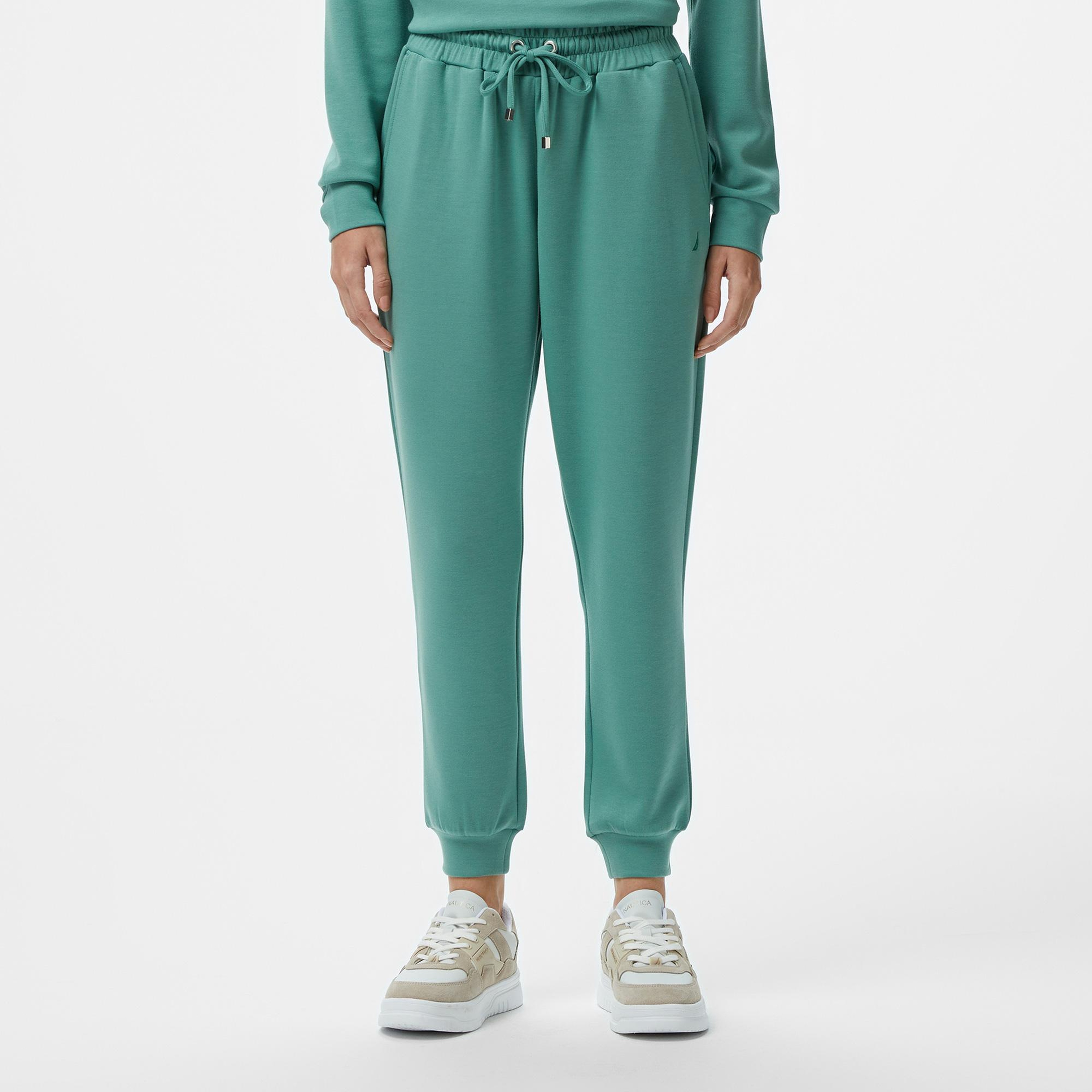 Nautica Kadın Yeşil Regular Fit Modal Karışımlı Eşofman Altı