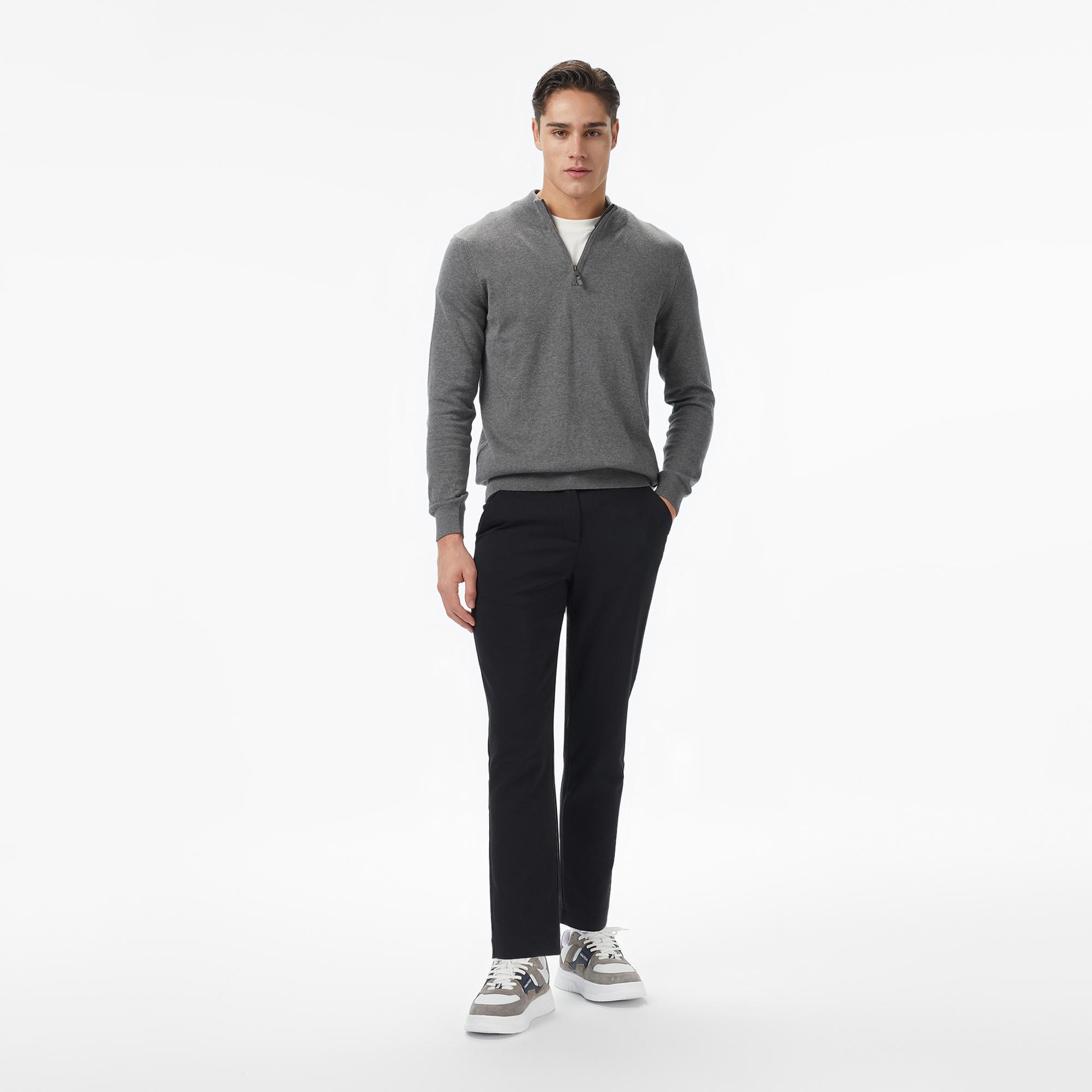 Nautica Kadın Siyah Classic Fit Pantolon