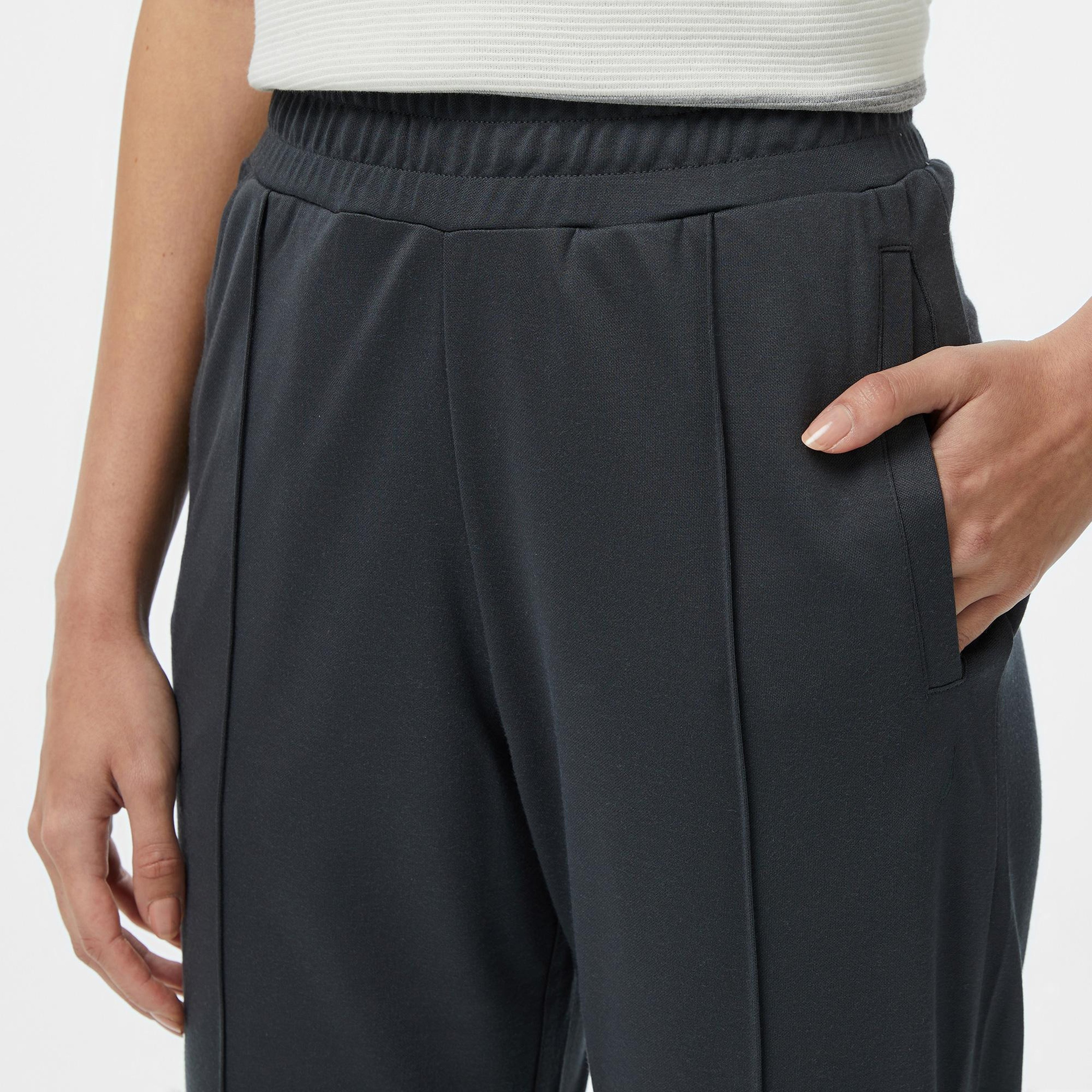 Nautica Kadın Gri Regular Fit Modal Karışımlı Eşofman Altı