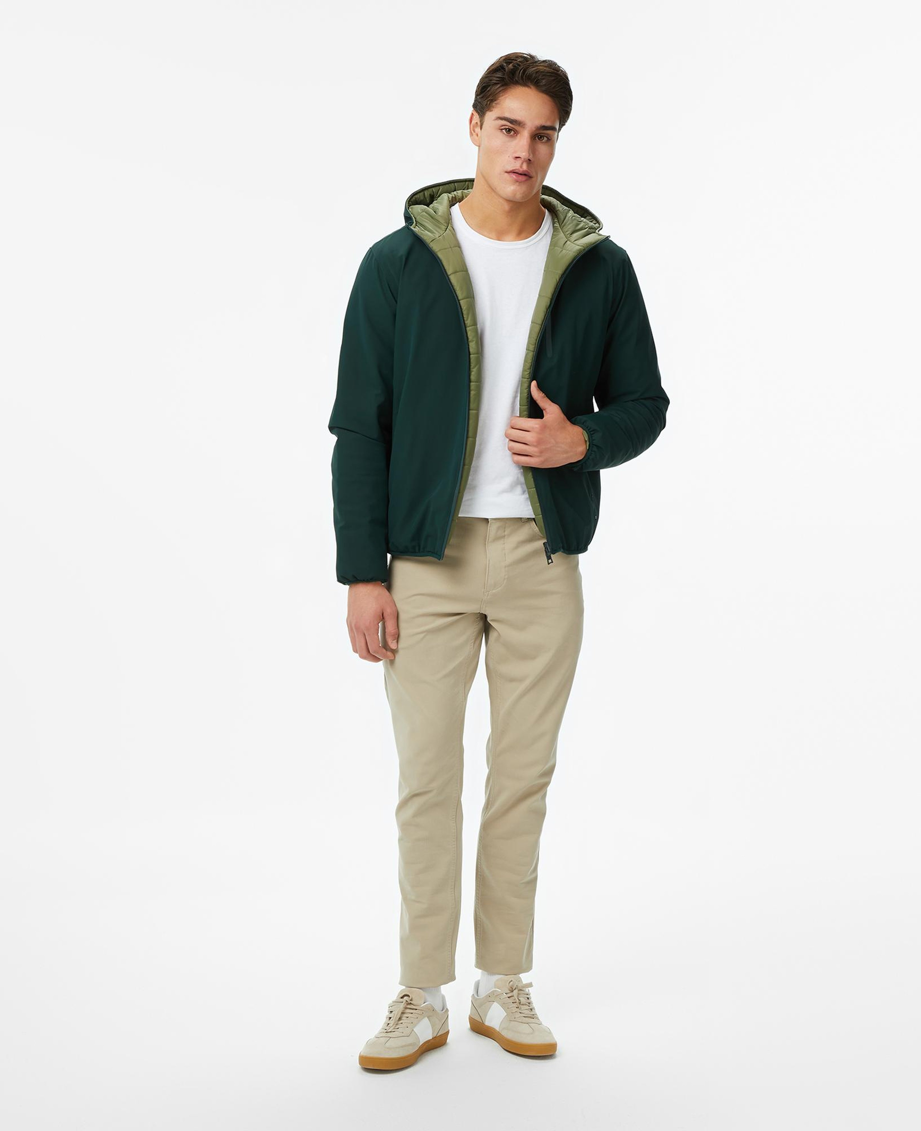 Nautica Erkek Yeşil Regular Fit Çift Taraflı Mont