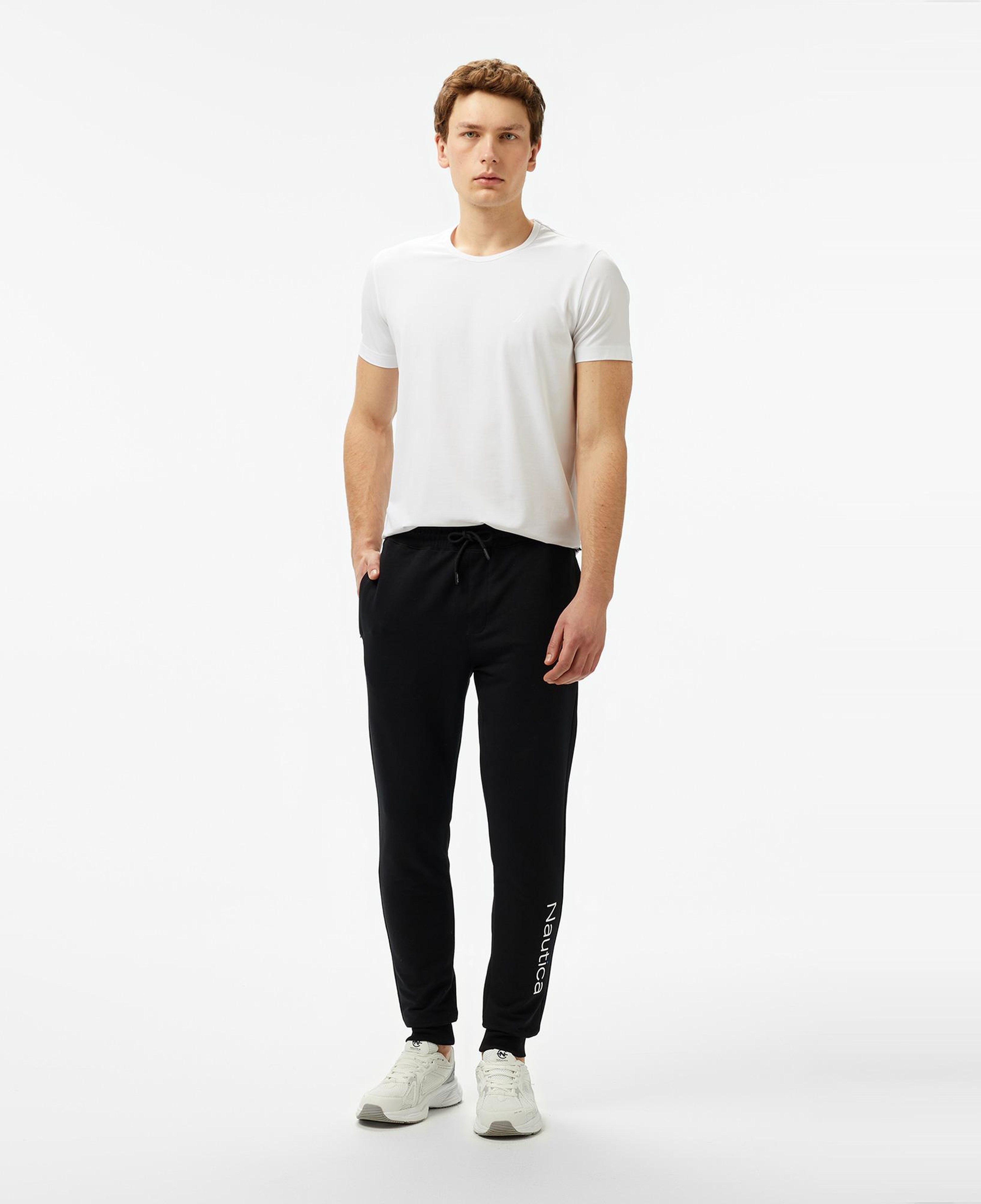 Nautica Erkek Siyah Regular Fit Eşofman Altı