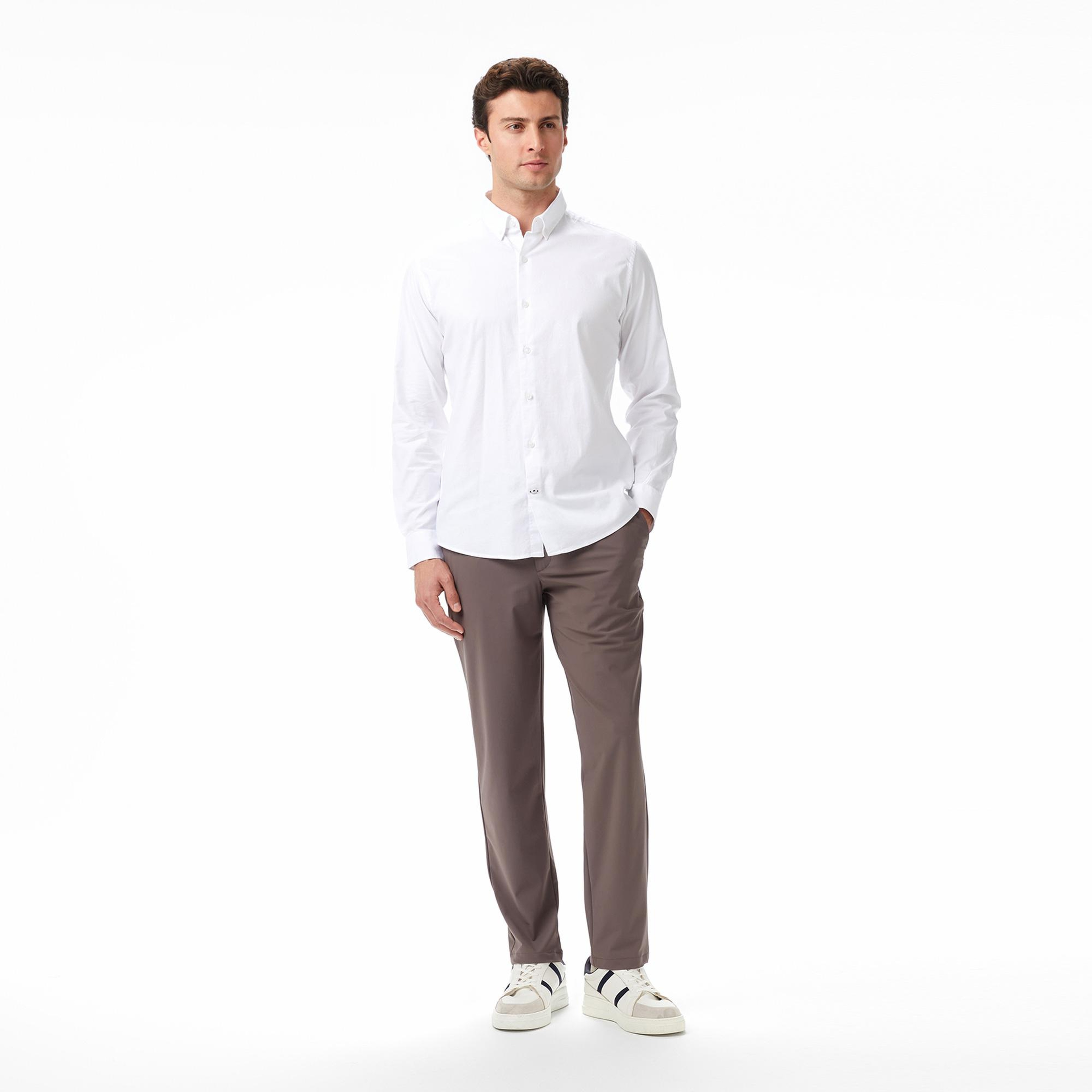 Nautica Erkek Beyaz Slim Fit Gömlek
