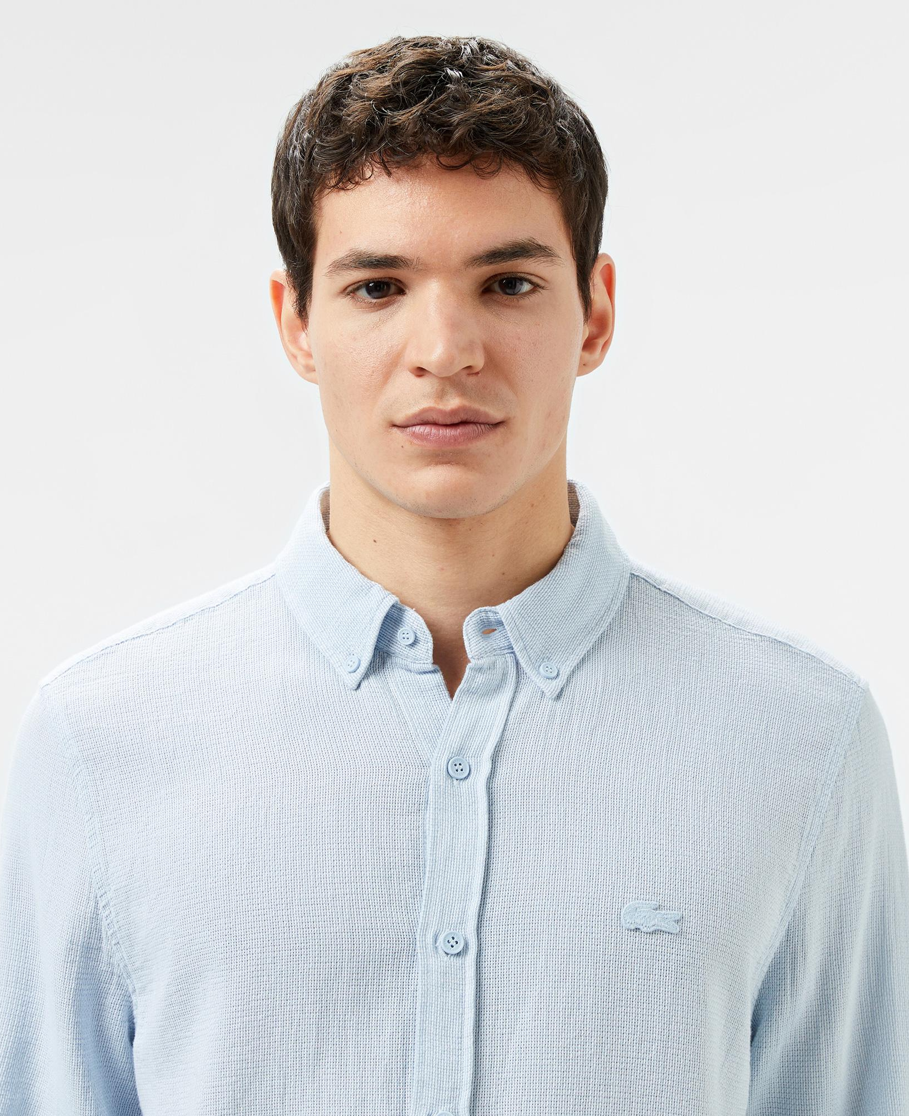 Erkek Slim Fit Açık Mavi Gömlek