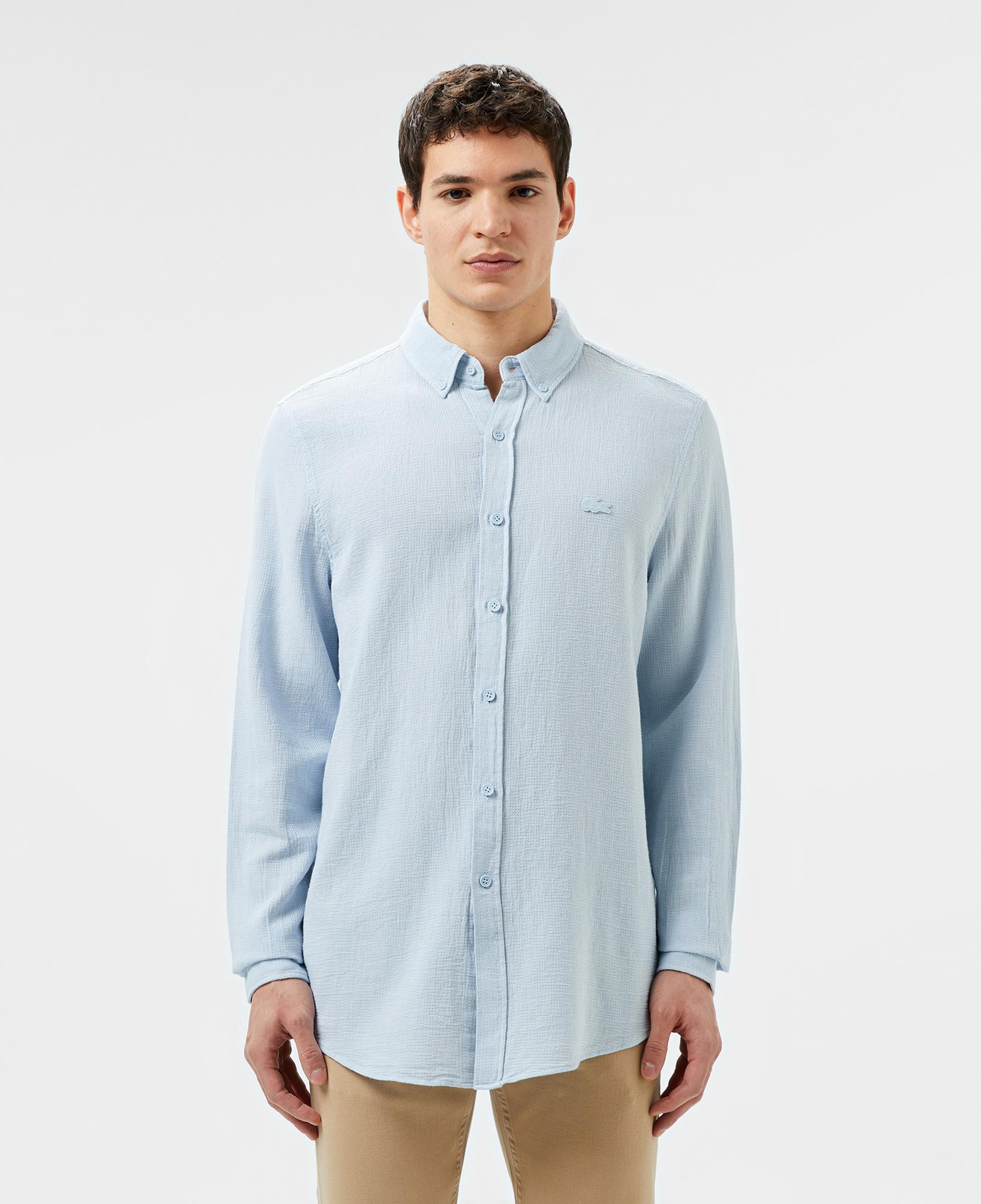 Erkek Slim Fit Açık Mavi Gömlek