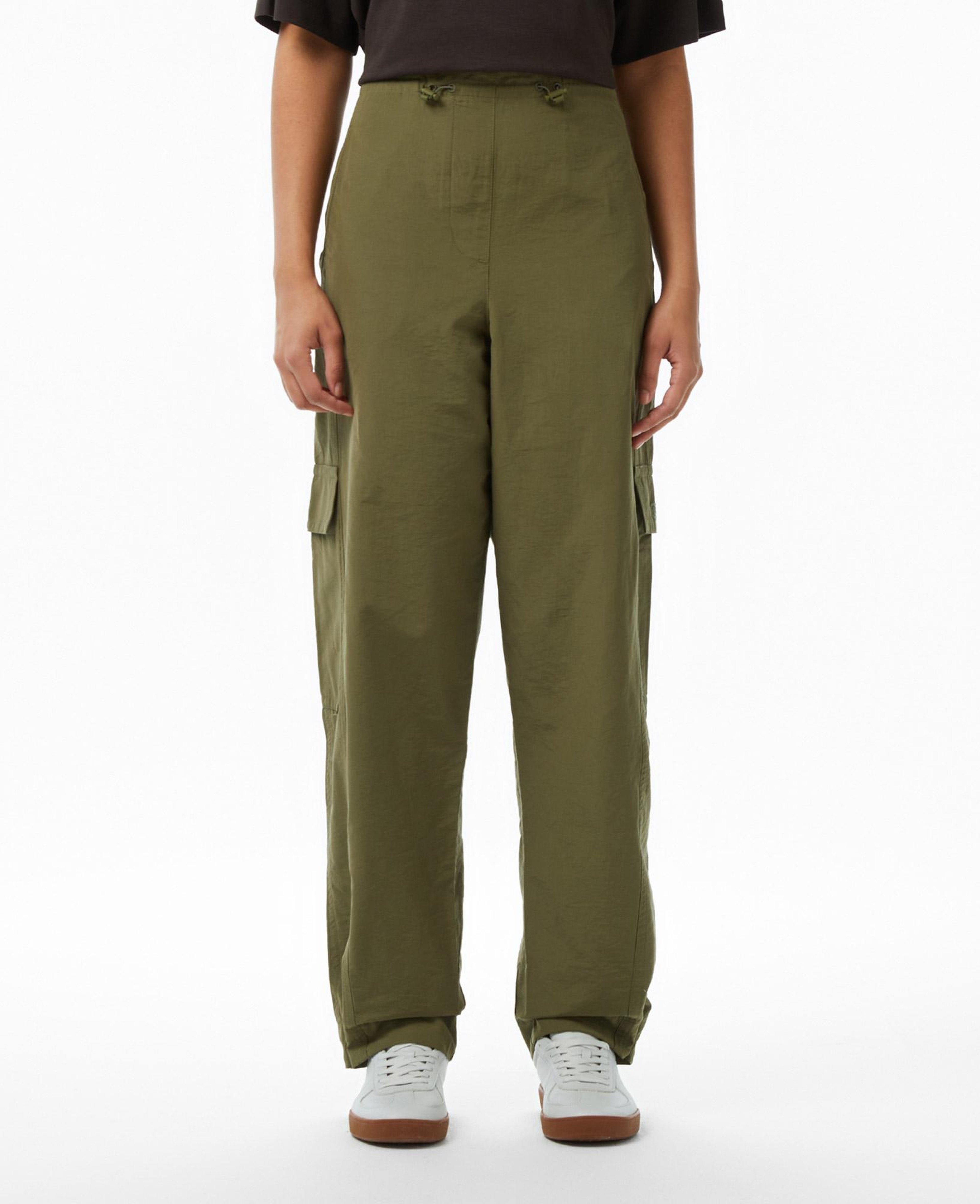 Kadın Oversize Fit Haki Pantolon