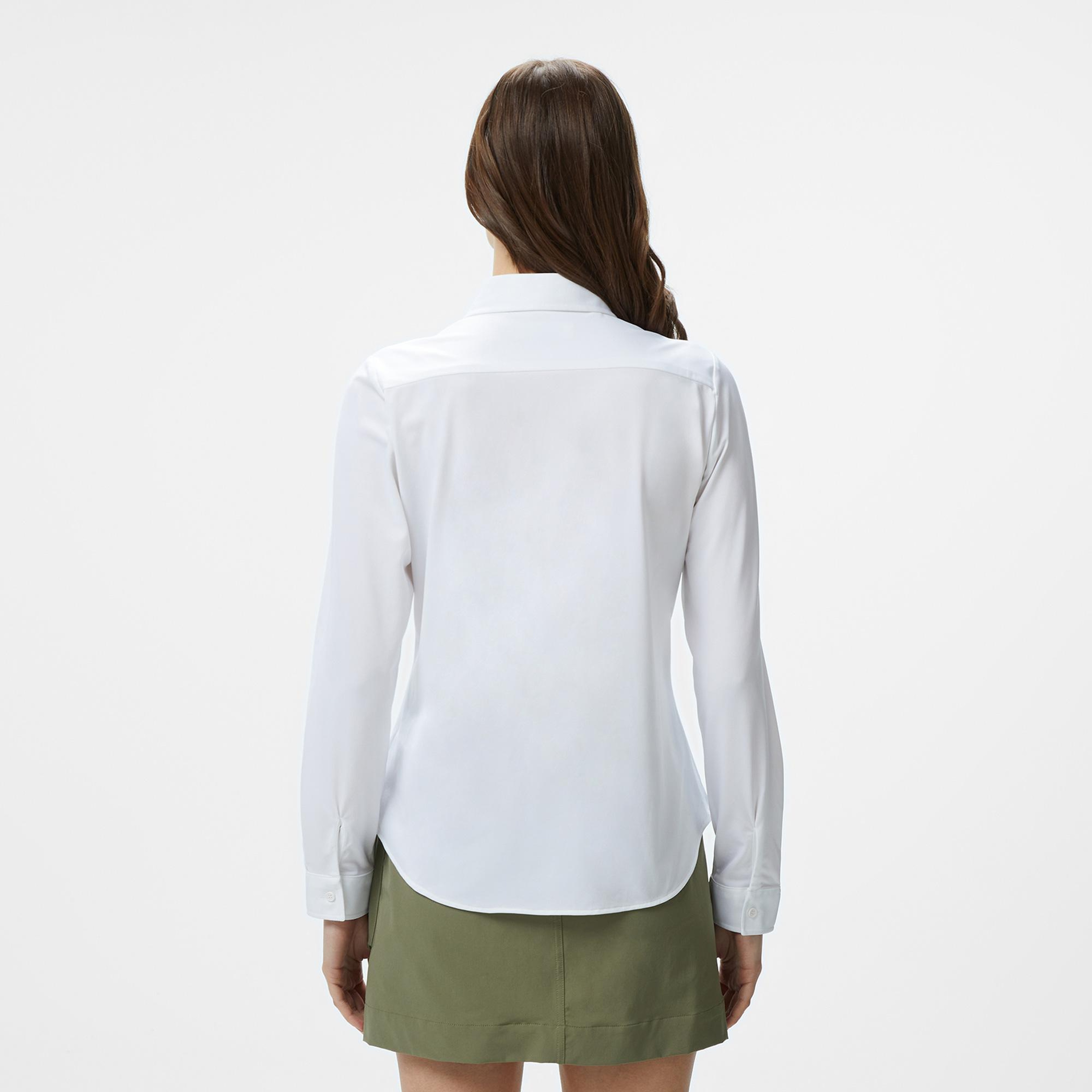 Kadın Slim Fit Beyaz Gömlek