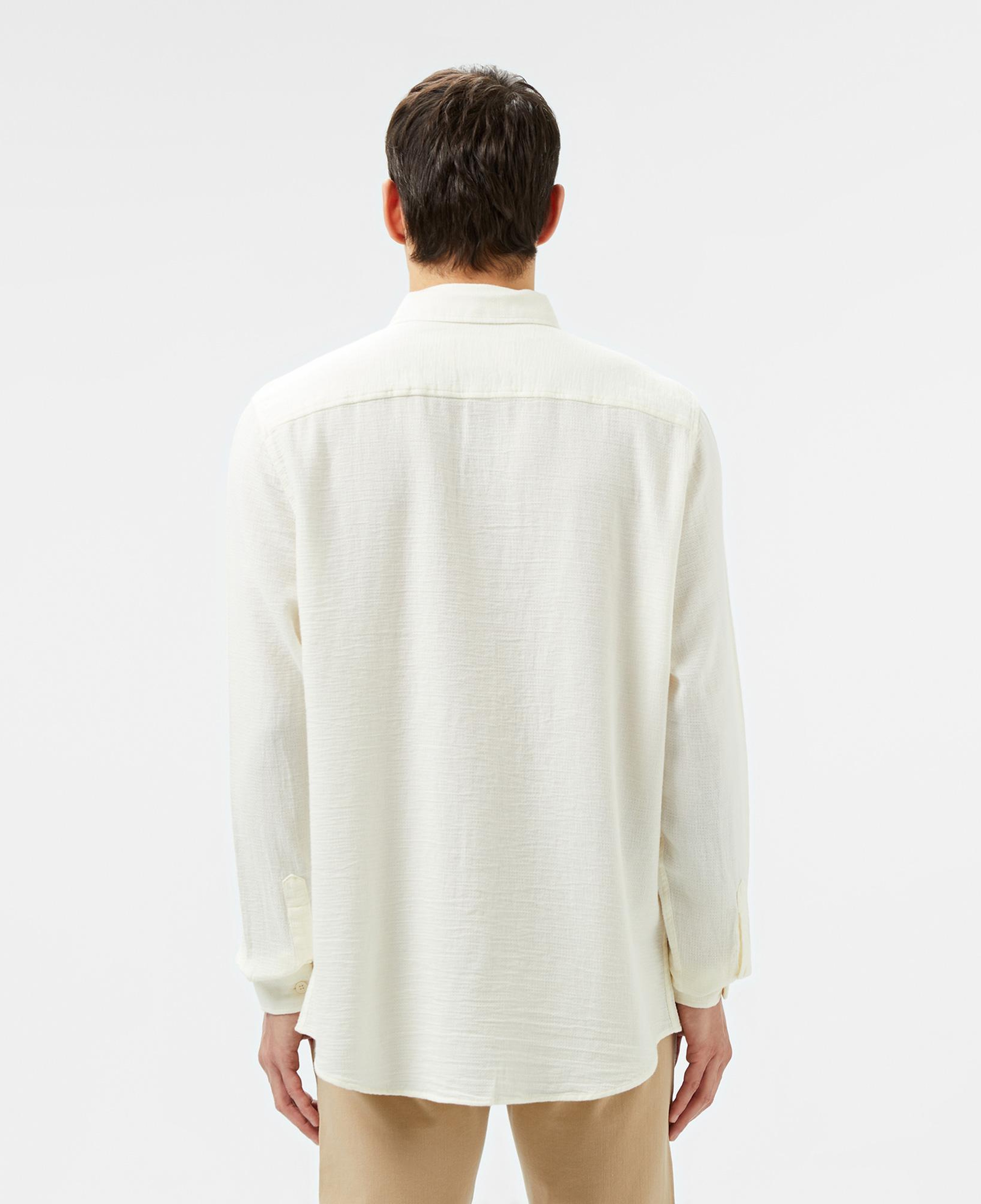 Erkek Slim Fit Beyaz Gömlek