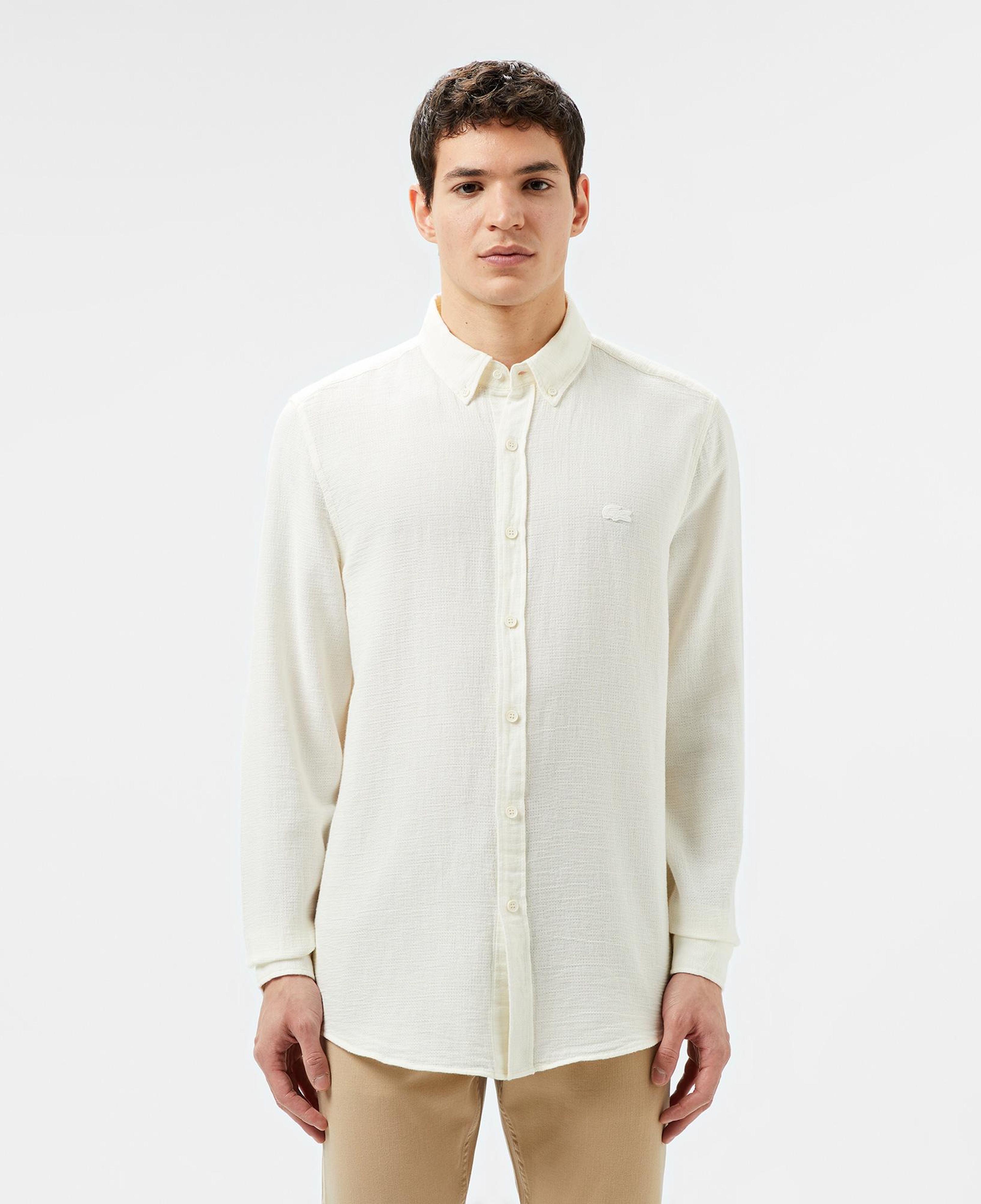 Erkek Slim Fit Beyaz Gömlek