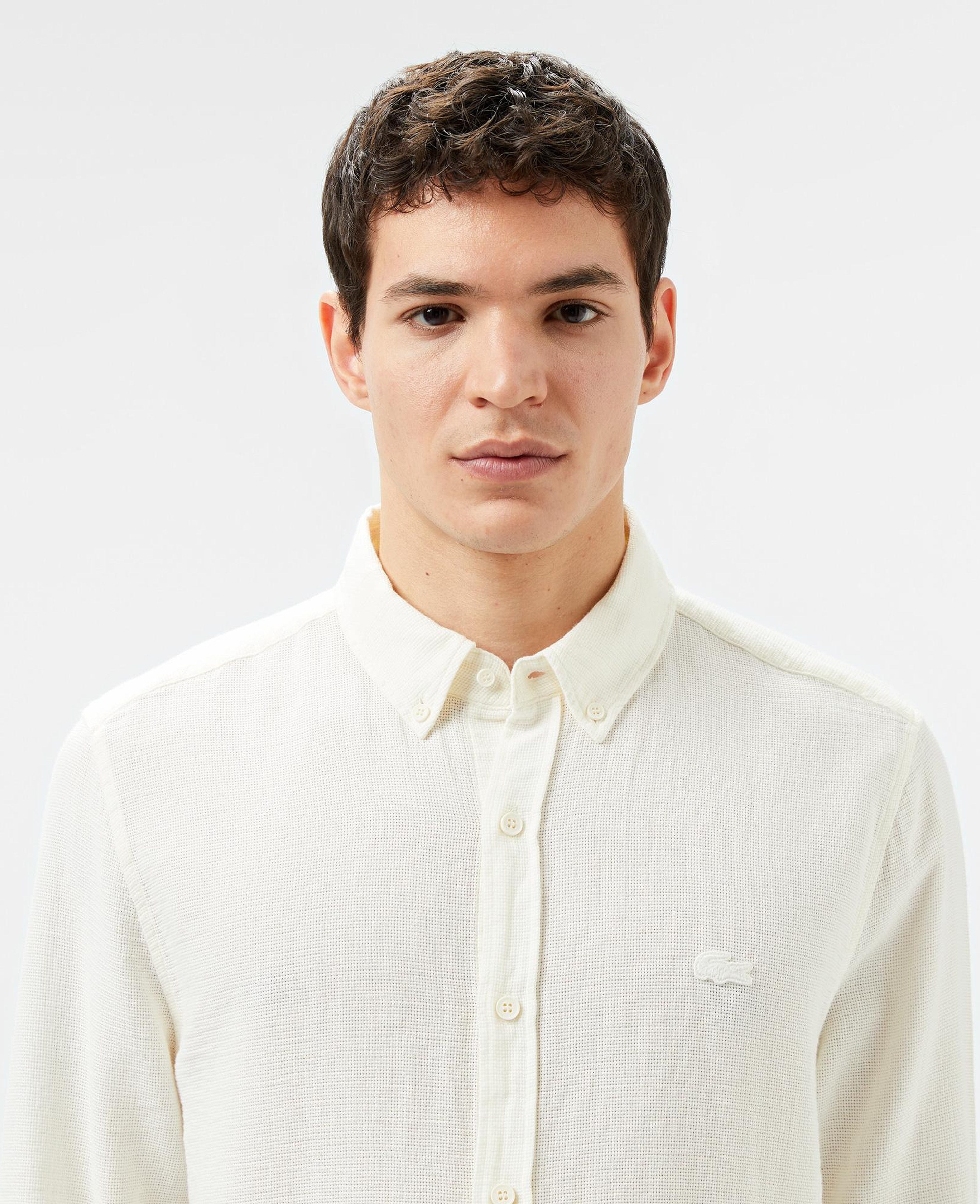 Erkek Slim Fit Beyaz Gömlek