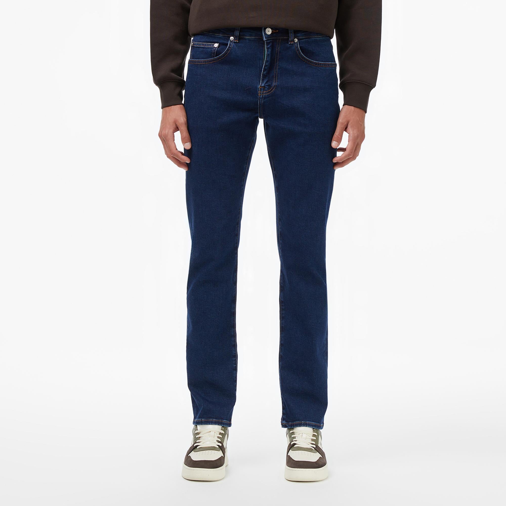 Erkek Regular Fit Lacivert Jean Pantolon