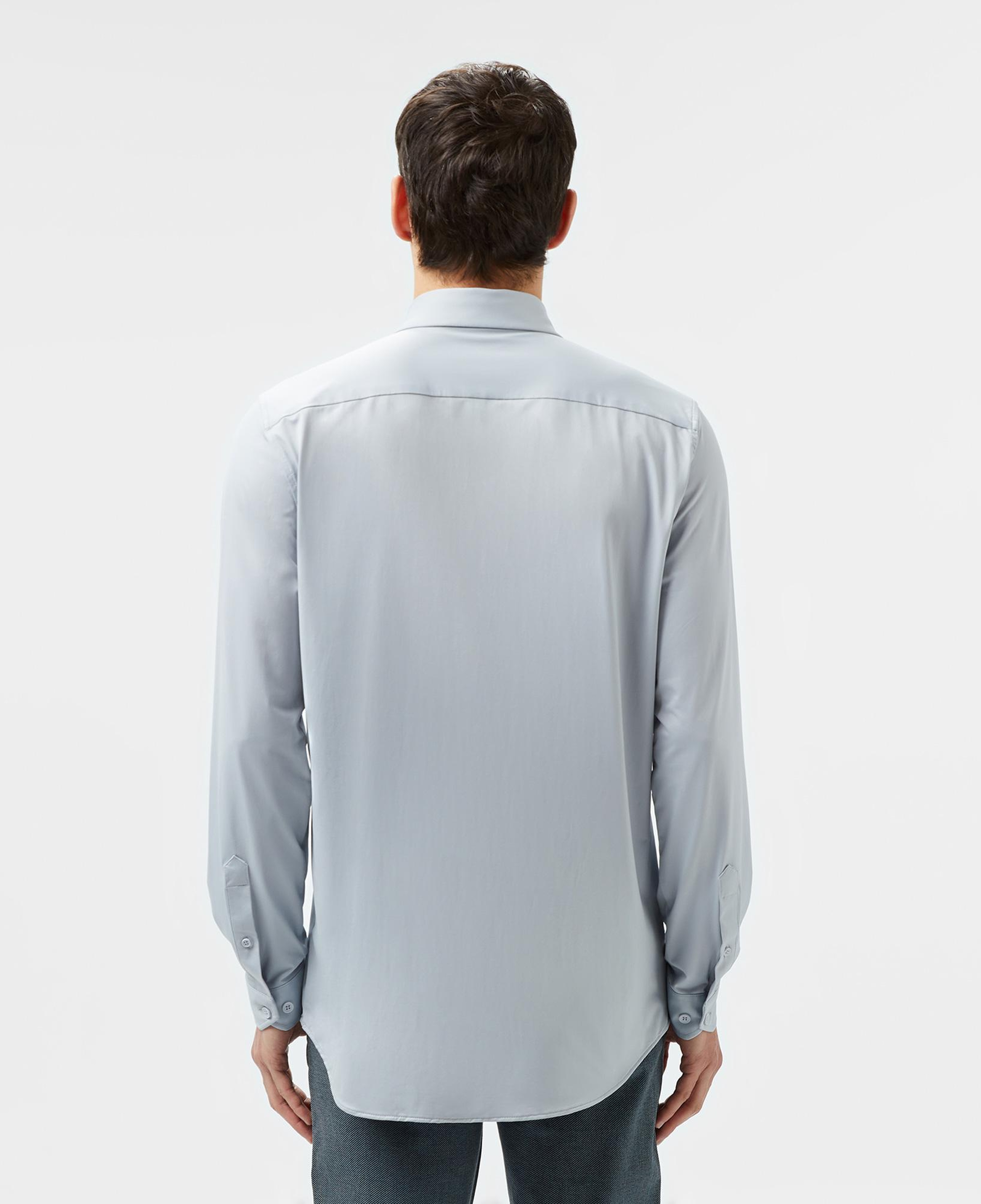 Erkek Slim Fit Gri Gömlek