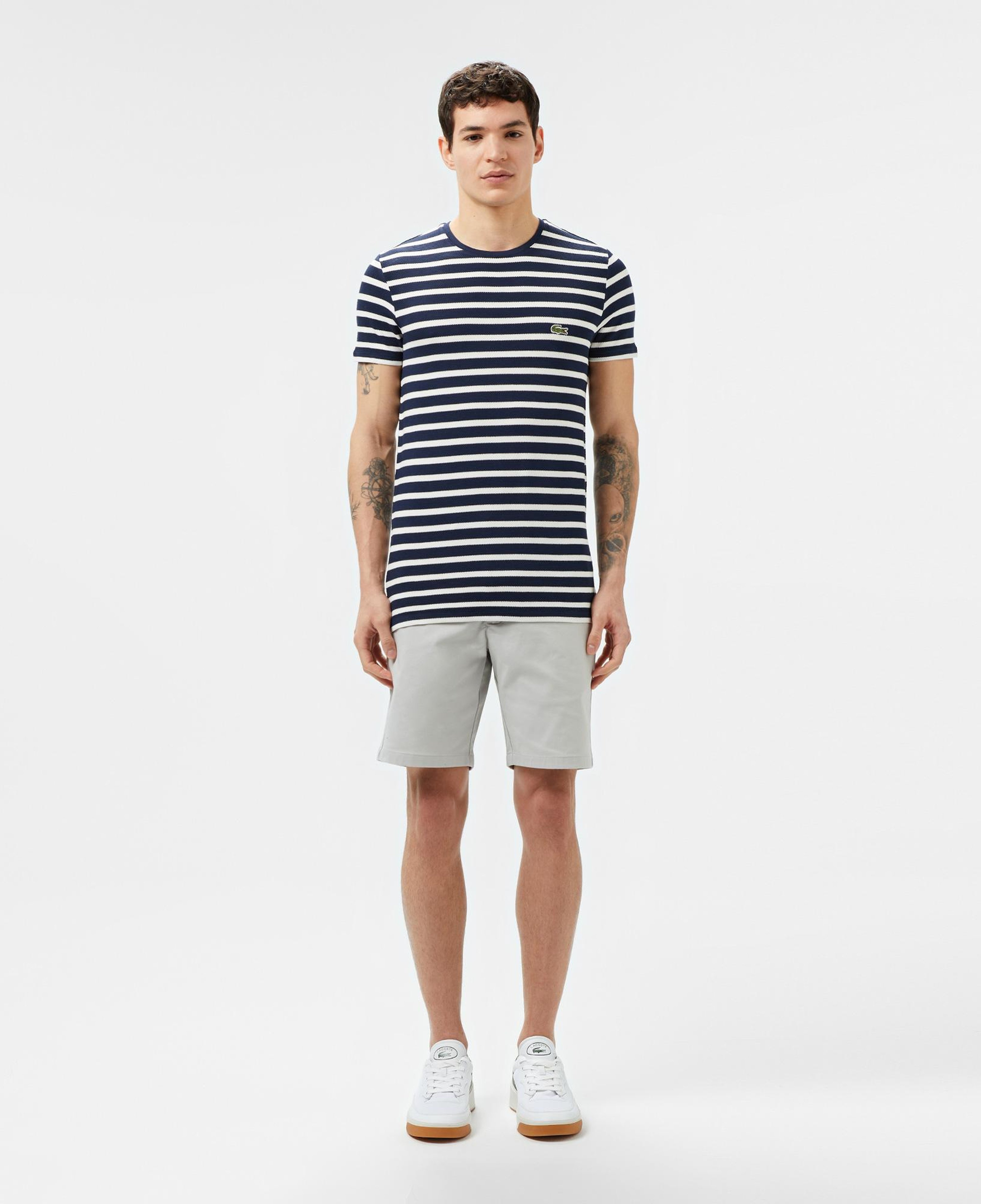 Erkek Slim Fit Gri Bermuda Şort