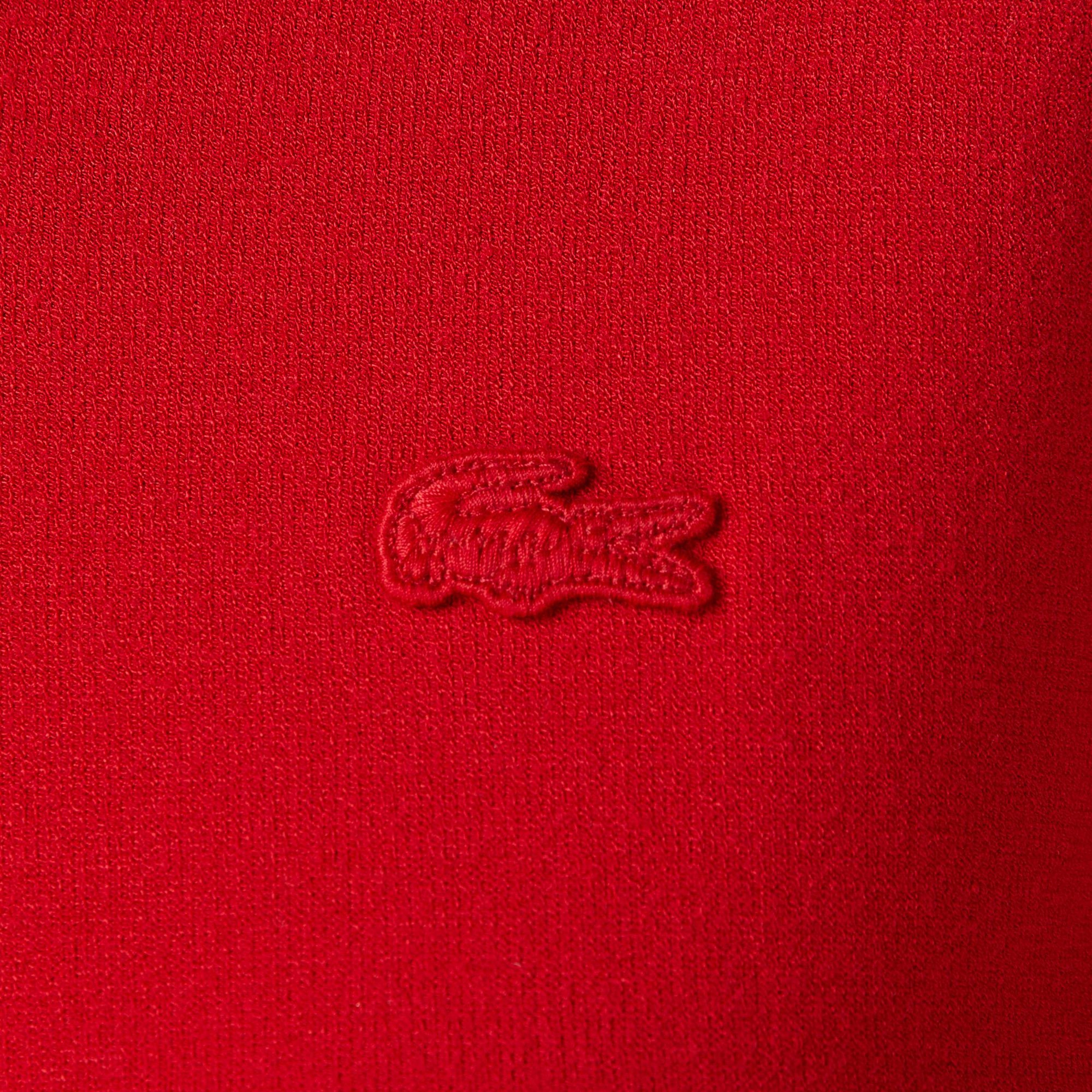 Kadın Regular Fit Polo Yaka Kırmızı Kazak