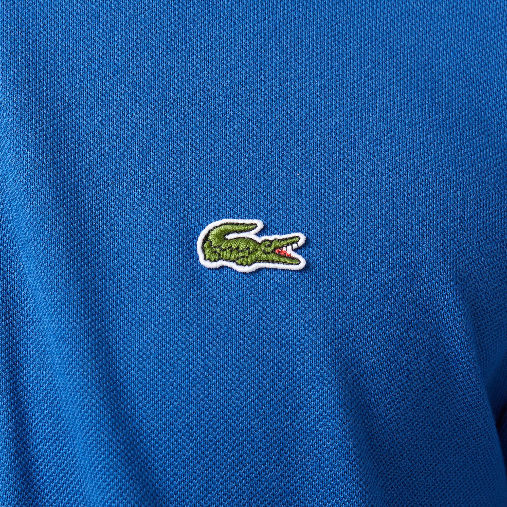 L.12.12 Erkek Classic Fit Uzun Kollu Koyu Mavi Polo