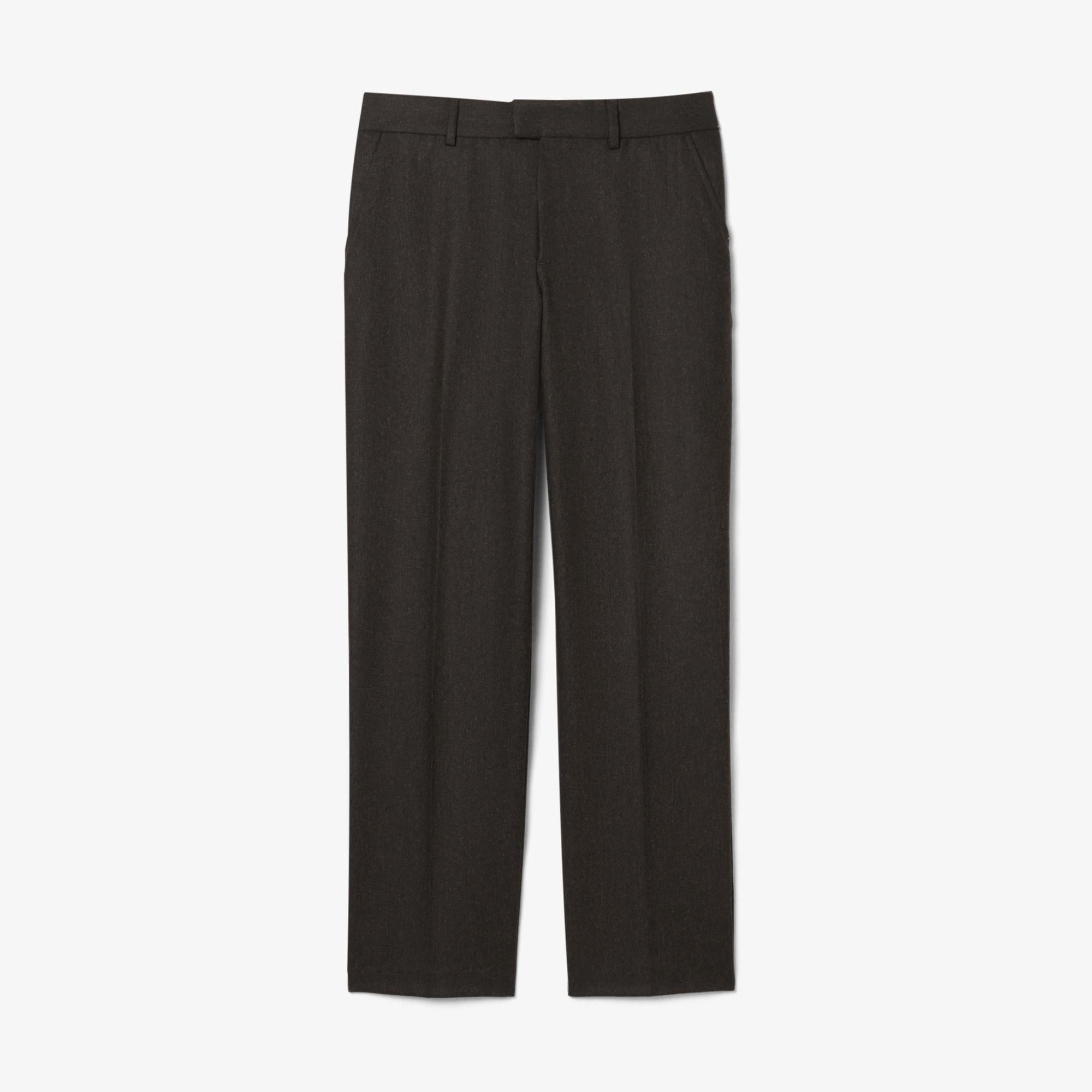 Lacoste Erkek Straight Fit Kahverengi Yün Karışımlı Pantolon