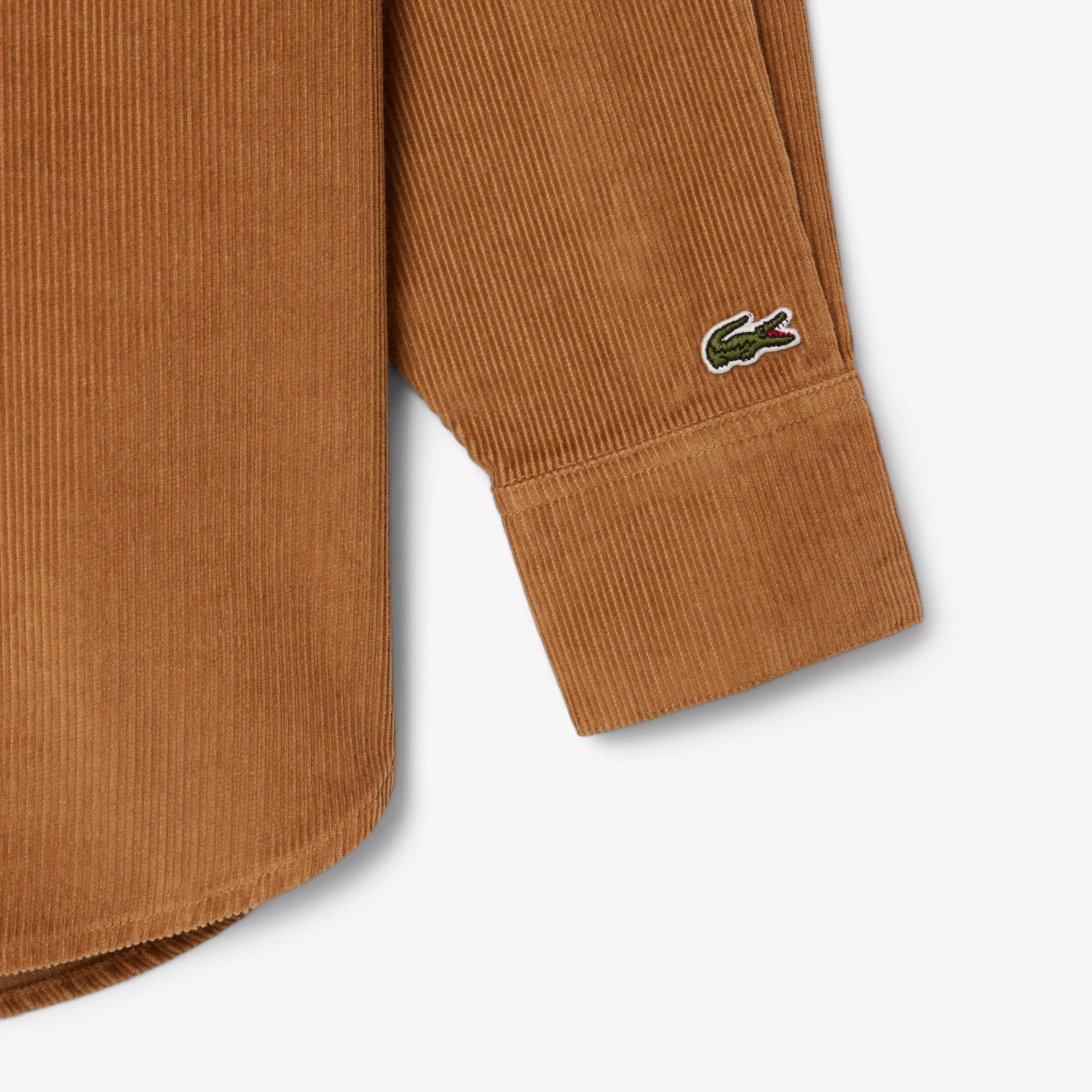Lacoste Kadın Oversize Fit Kahverengi Gömlek