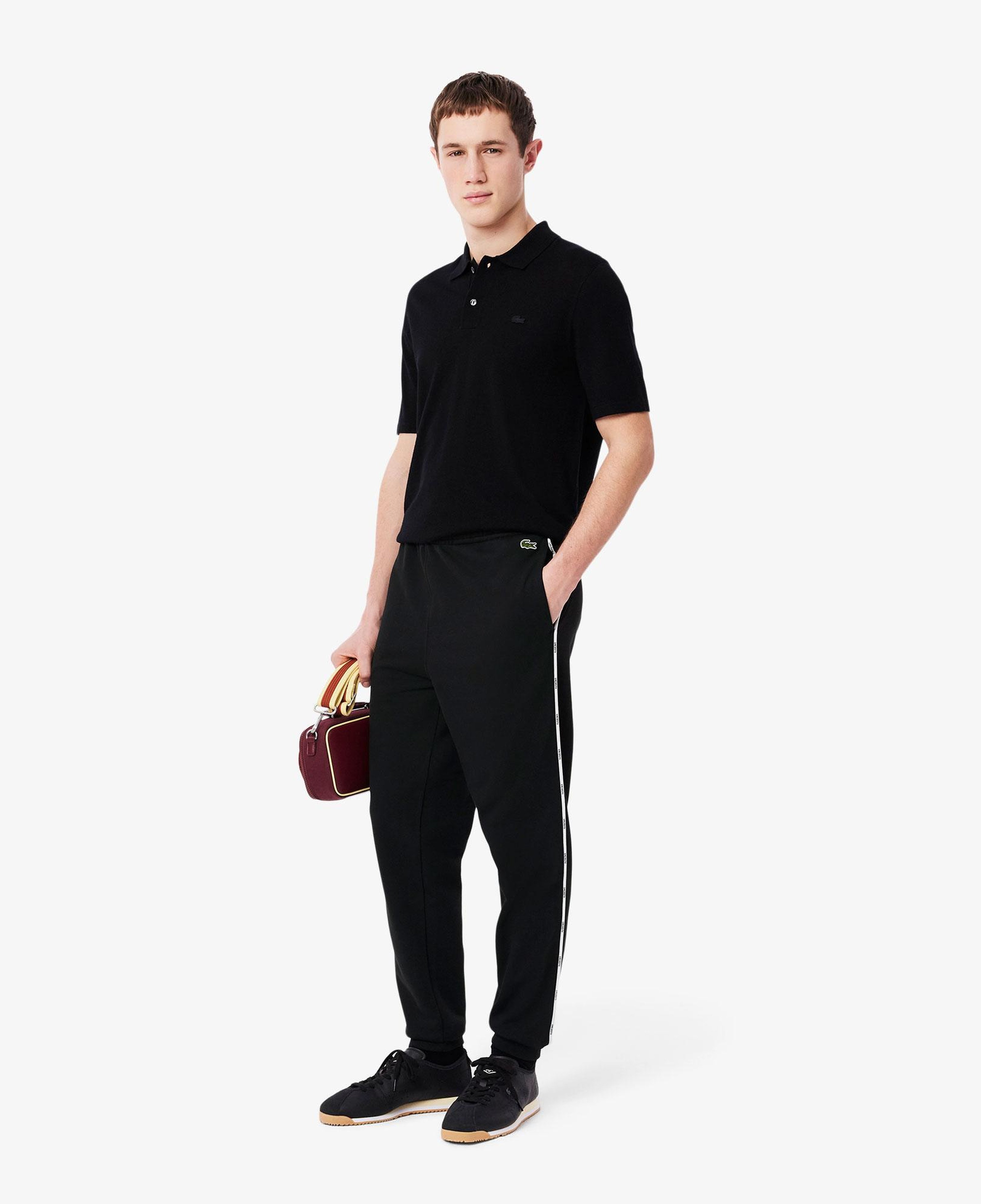 Lacoste Erkek Tapered Fit Siyah Eşofman Altı