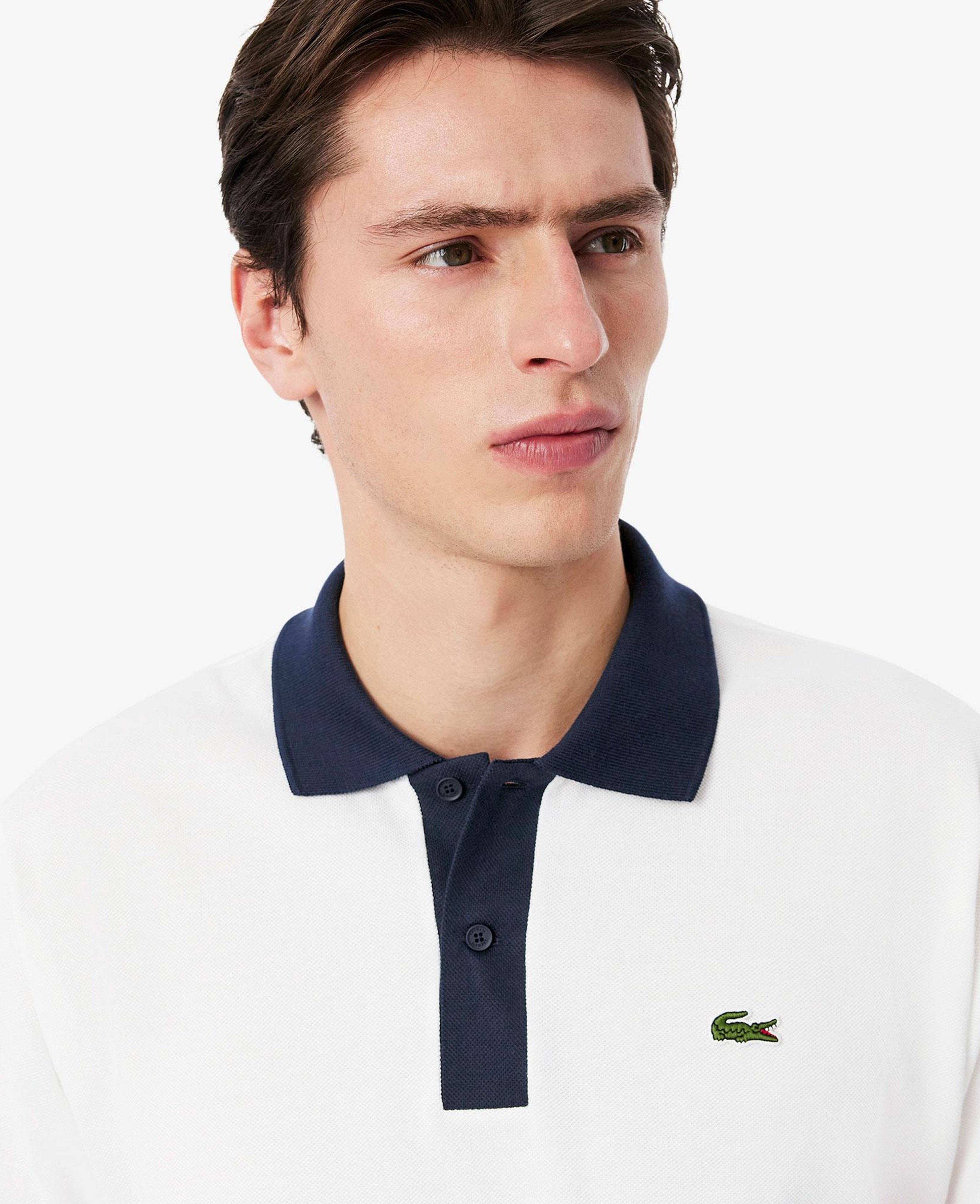 L.12.12 Erkek Classic Fit Beyaz Polo