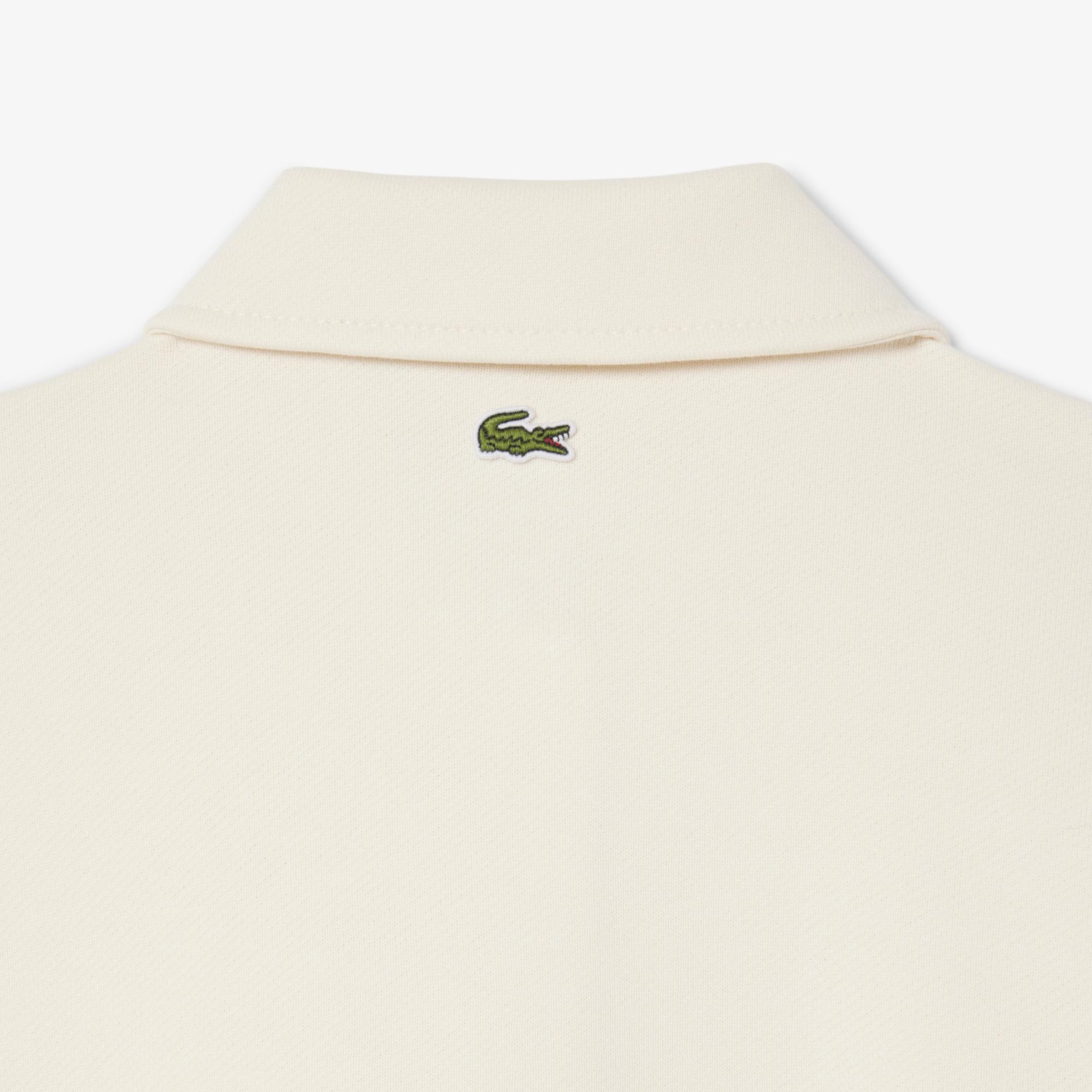 Kadın Relaxed Fit Polo Yaka Bej Sweatshirt