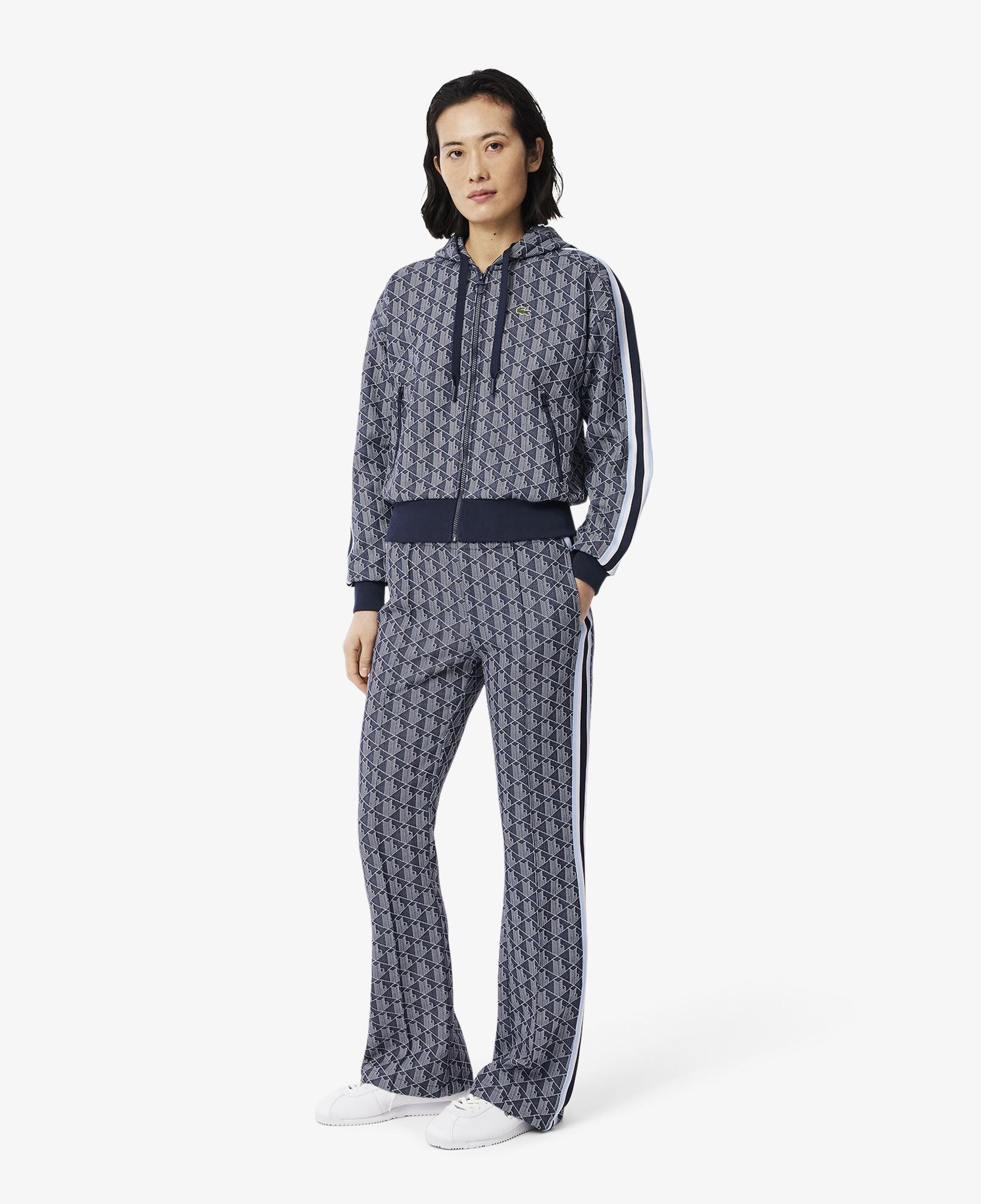 Lacoste Flare Fit Monogram Kadın Lacivert Eşofman Altı