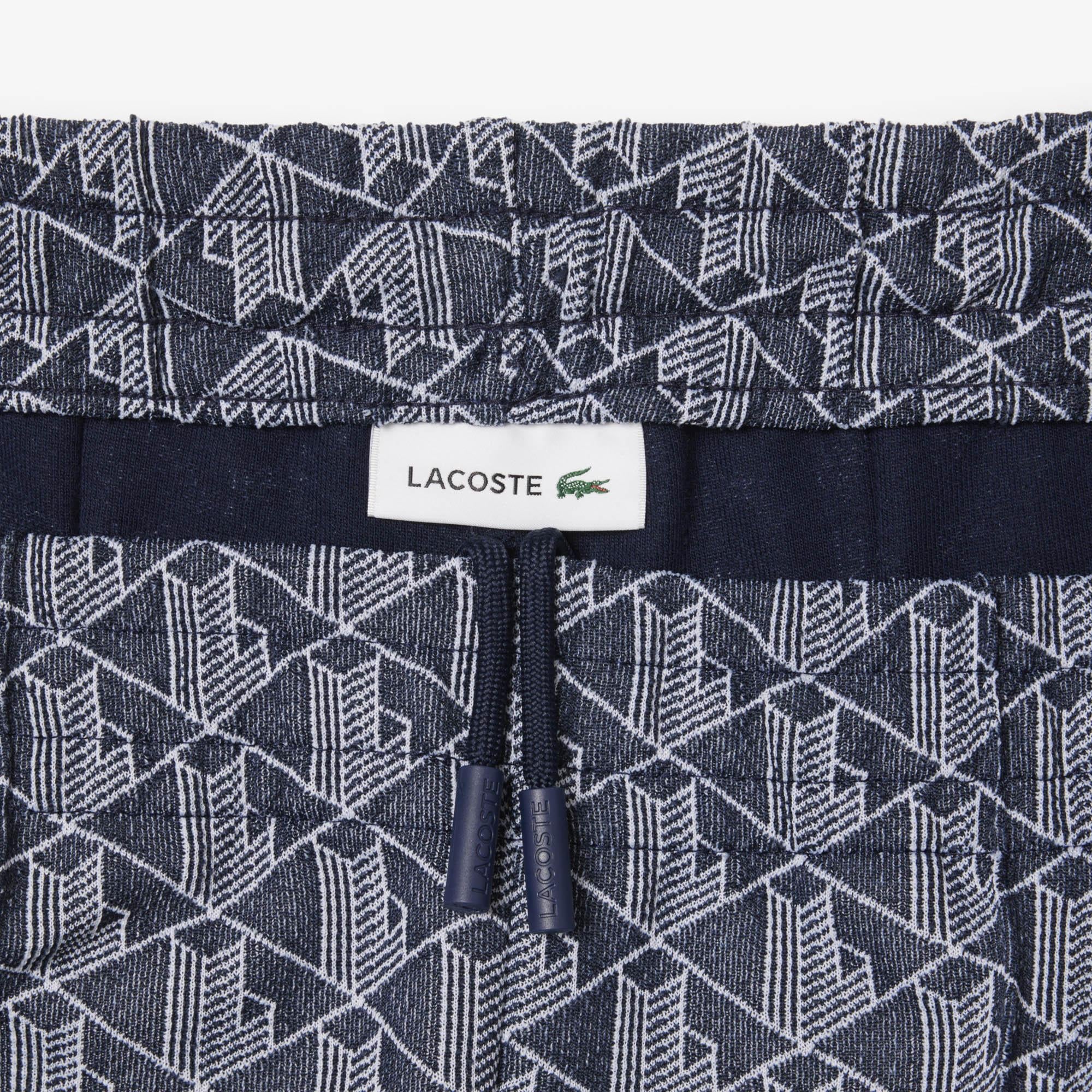 Lacoste Kadın Flare Fit Monogram Lacivert Eşofman Altı