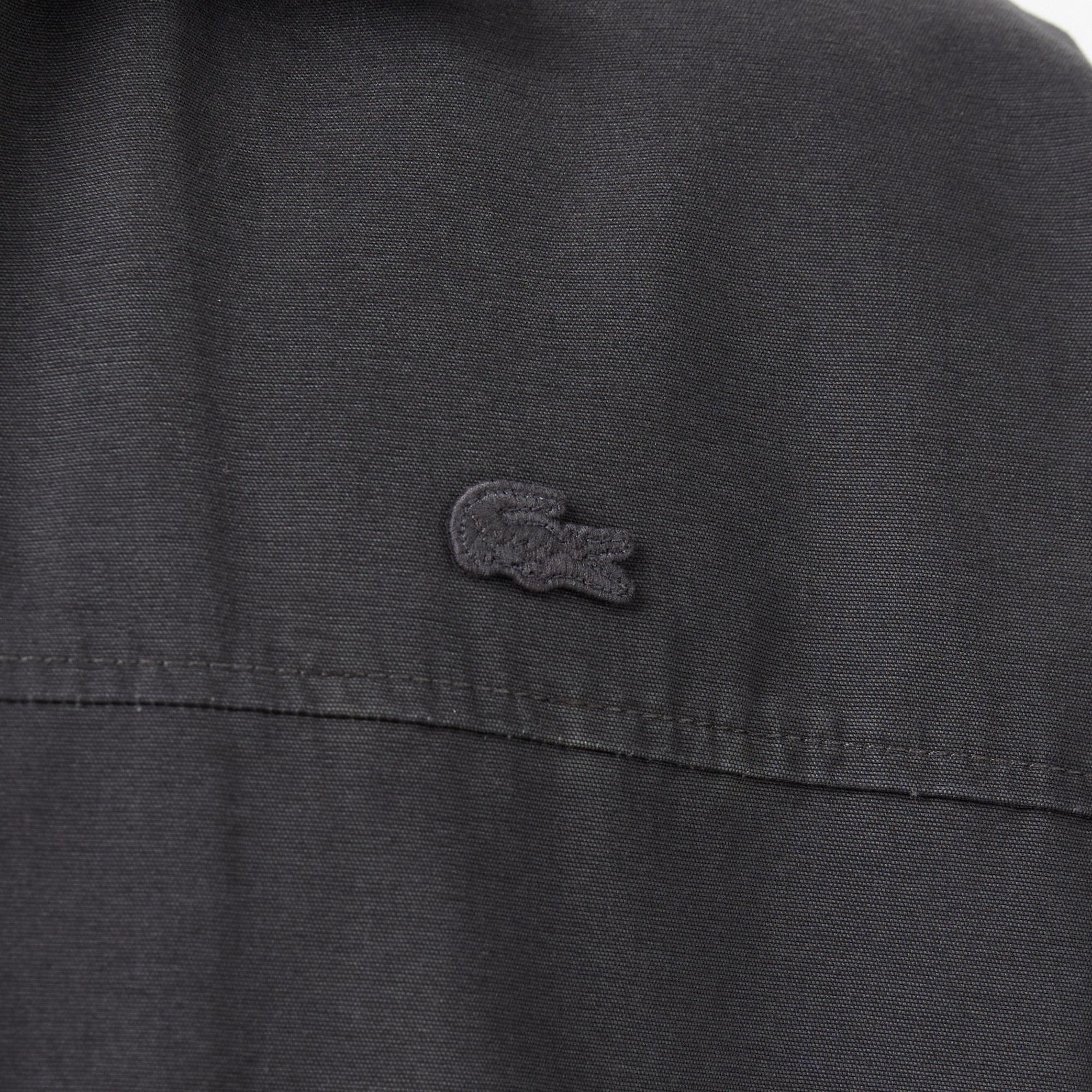 Lacoste Erkek Relaxed Fit Fermuarlı Koyu Gri Ceket