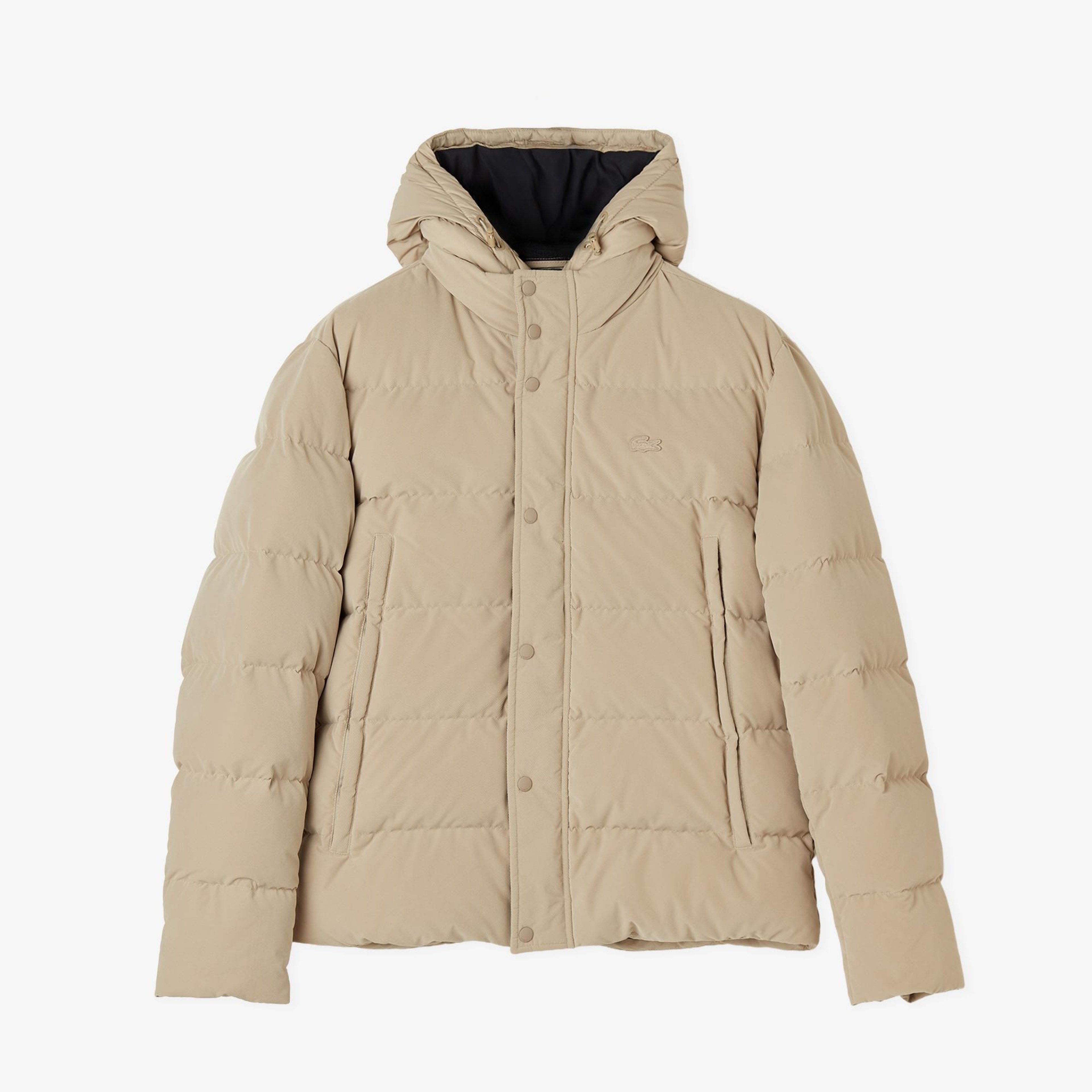 Lacoste Erkek Kapüşonlu Bej Mont