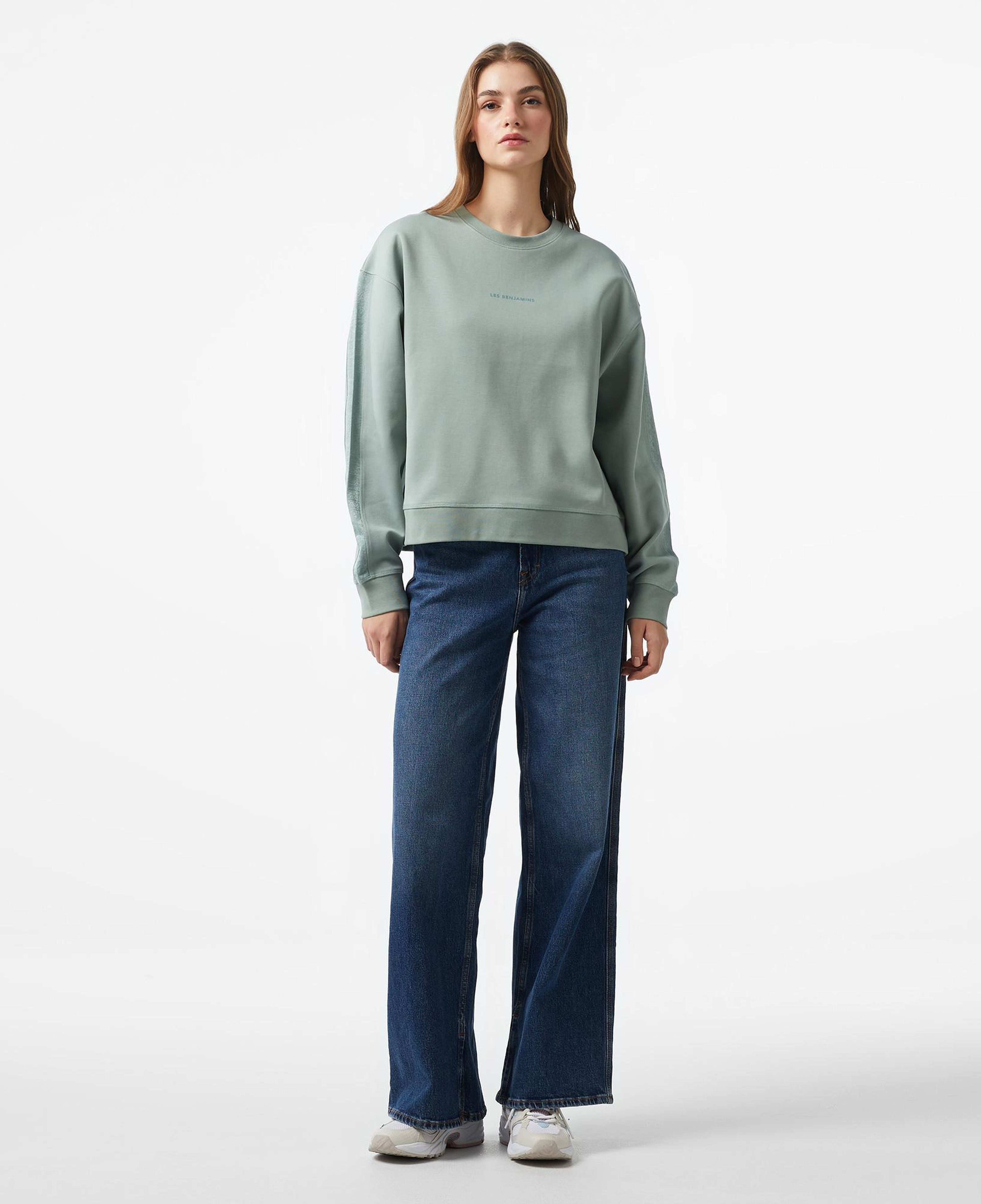 Les Benjamins 404 Kadın Yeşil Sweatshirt