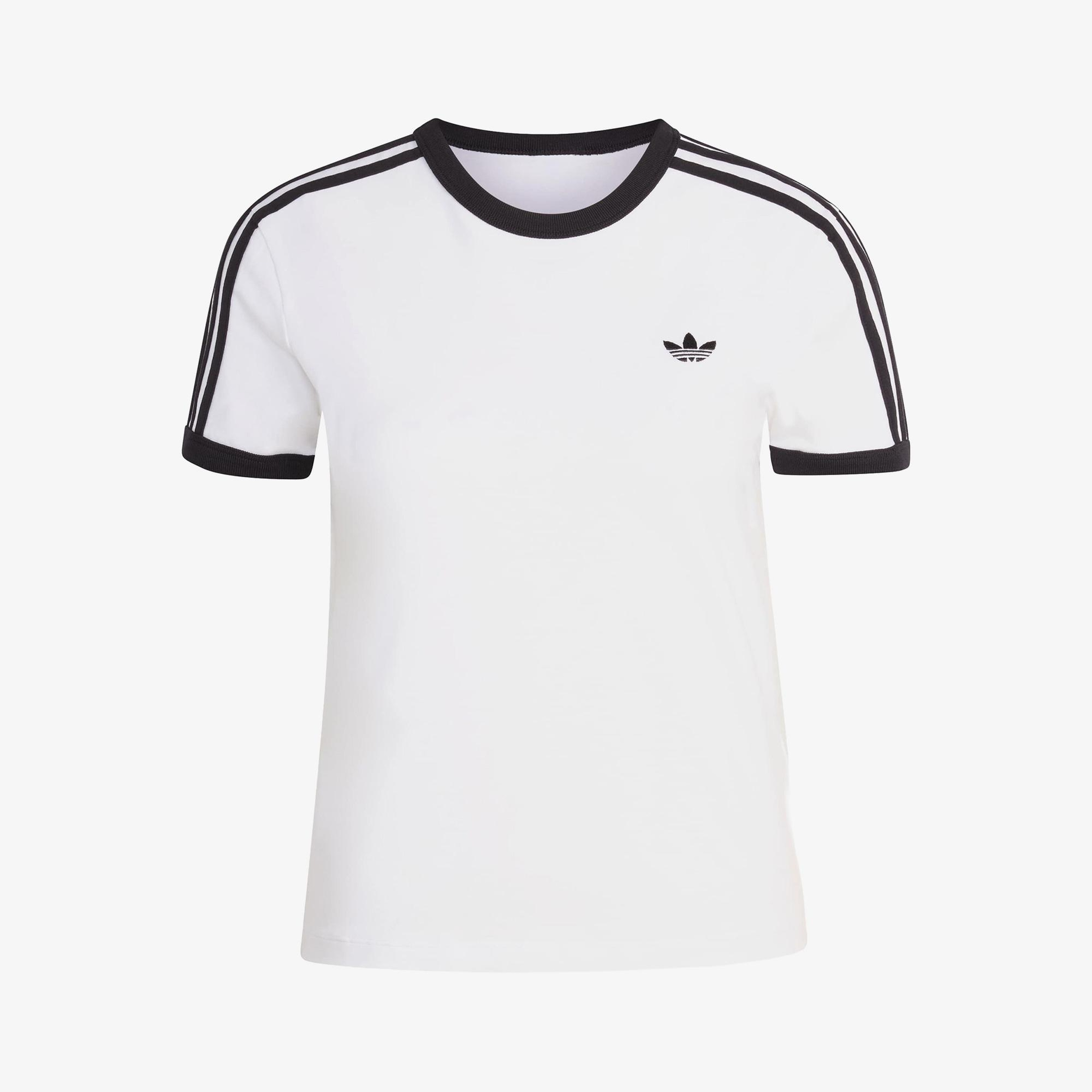 adidas 3S Slim Kadın Beyaz T-Shirt