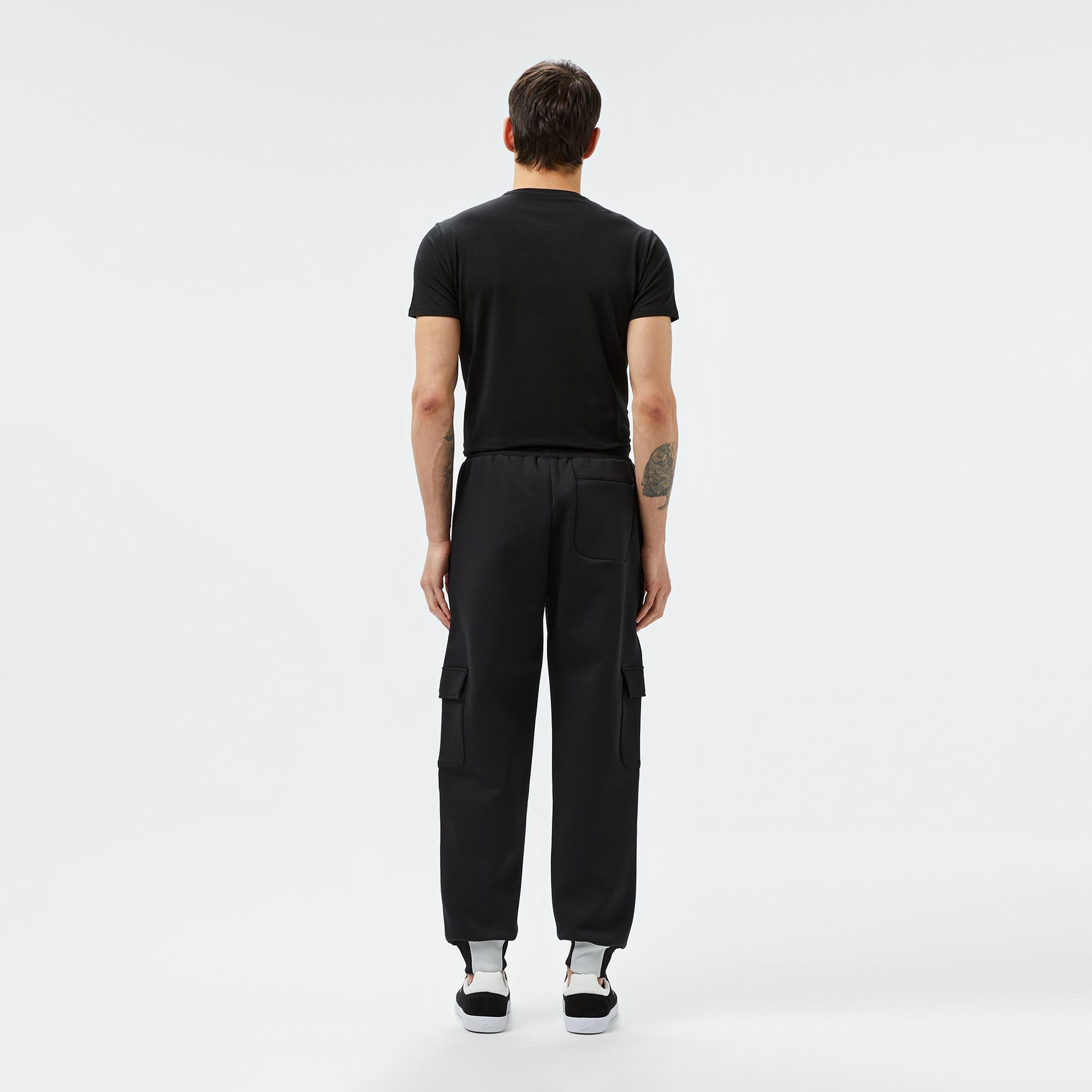 Erkek Loose Fit Siyah Eşofman Altı