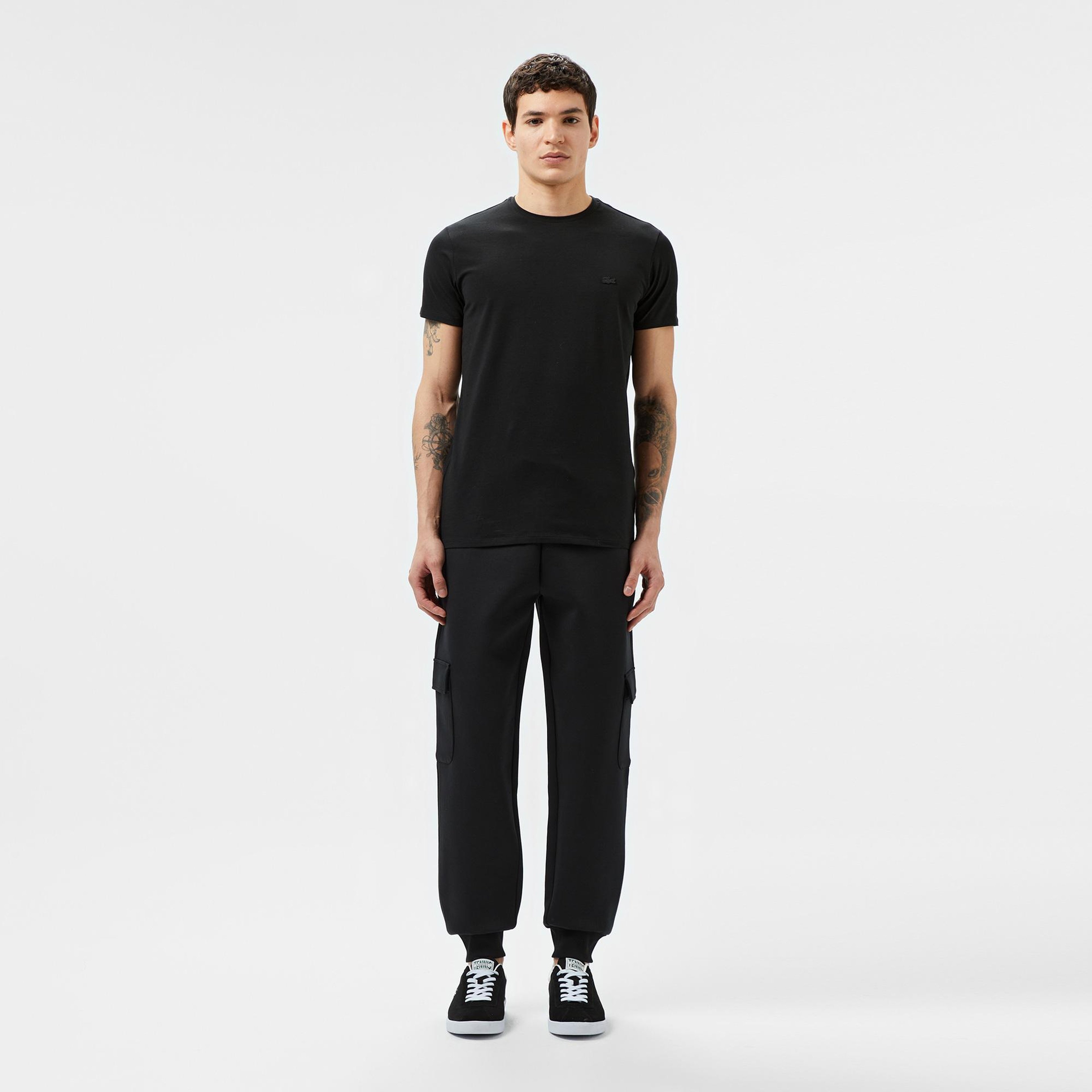Erkek Loose Fit Siyah Eşofman Altı