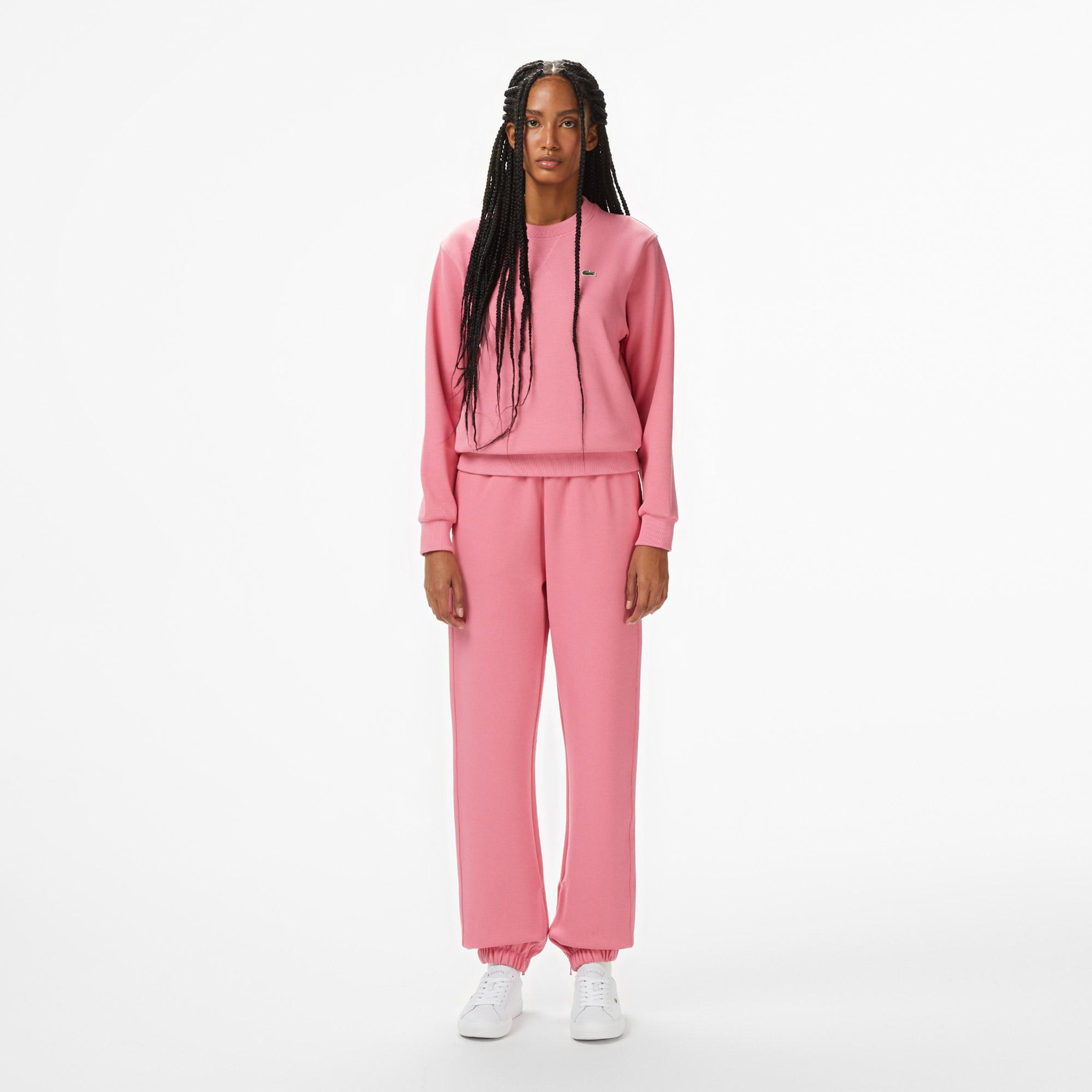 Kadın Straight Fit Pembe Eşofman Altı
