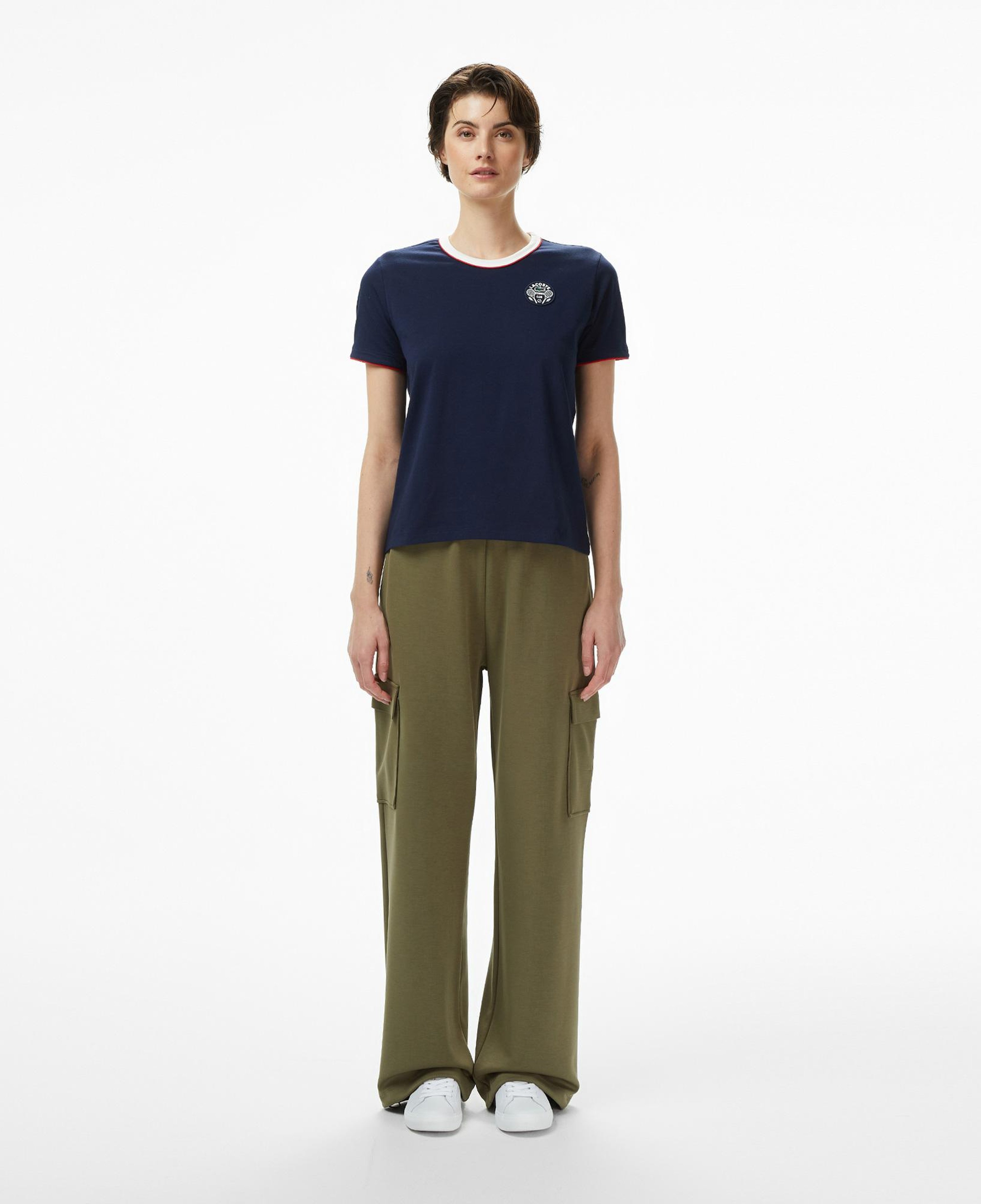 Lacoste Kadın Relaxed Fit Haki Modal Karışımlı Eşofman Altı