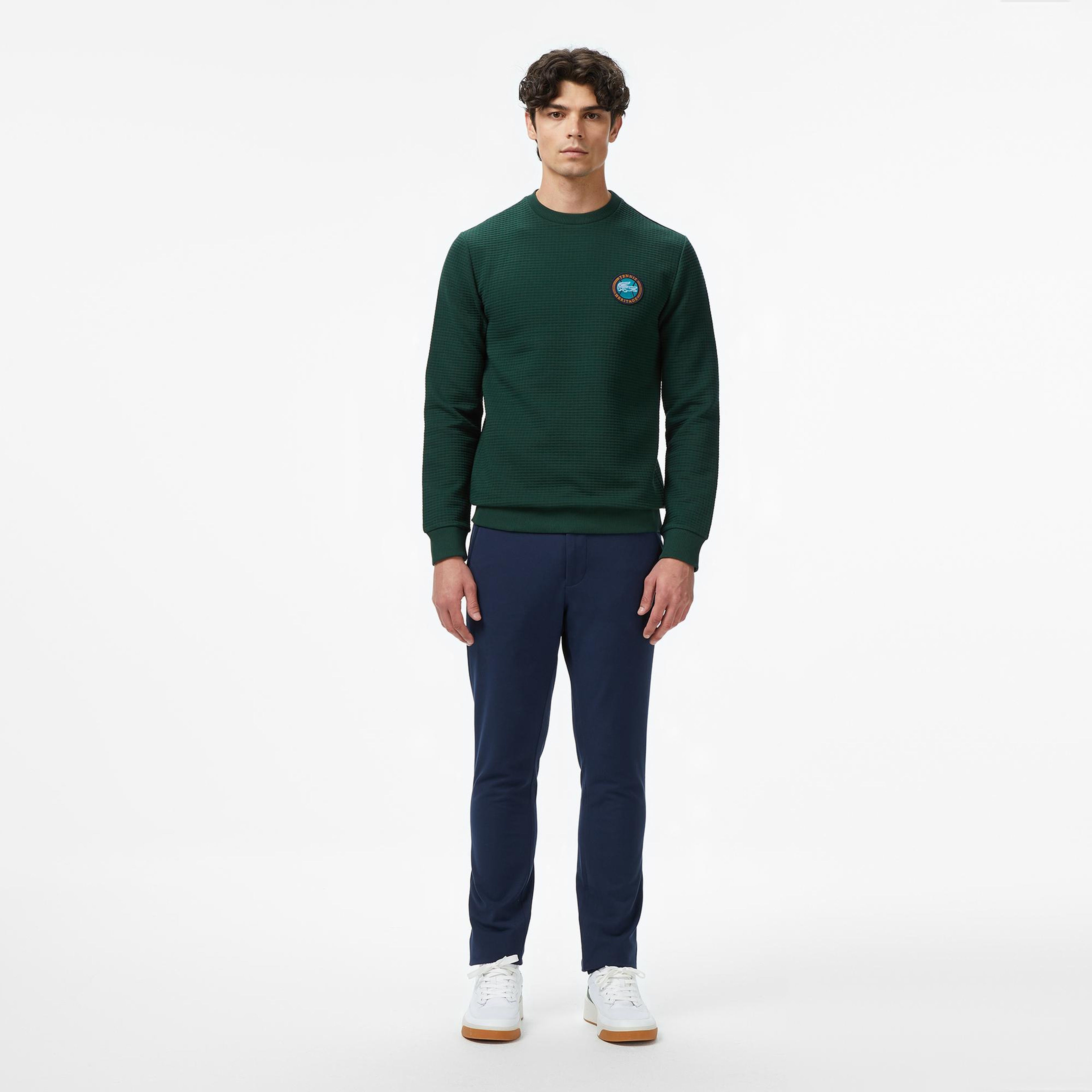 Lacoste Erkek Uzun Kollu Bisiklet Yaka Yeşil T-Shirt
