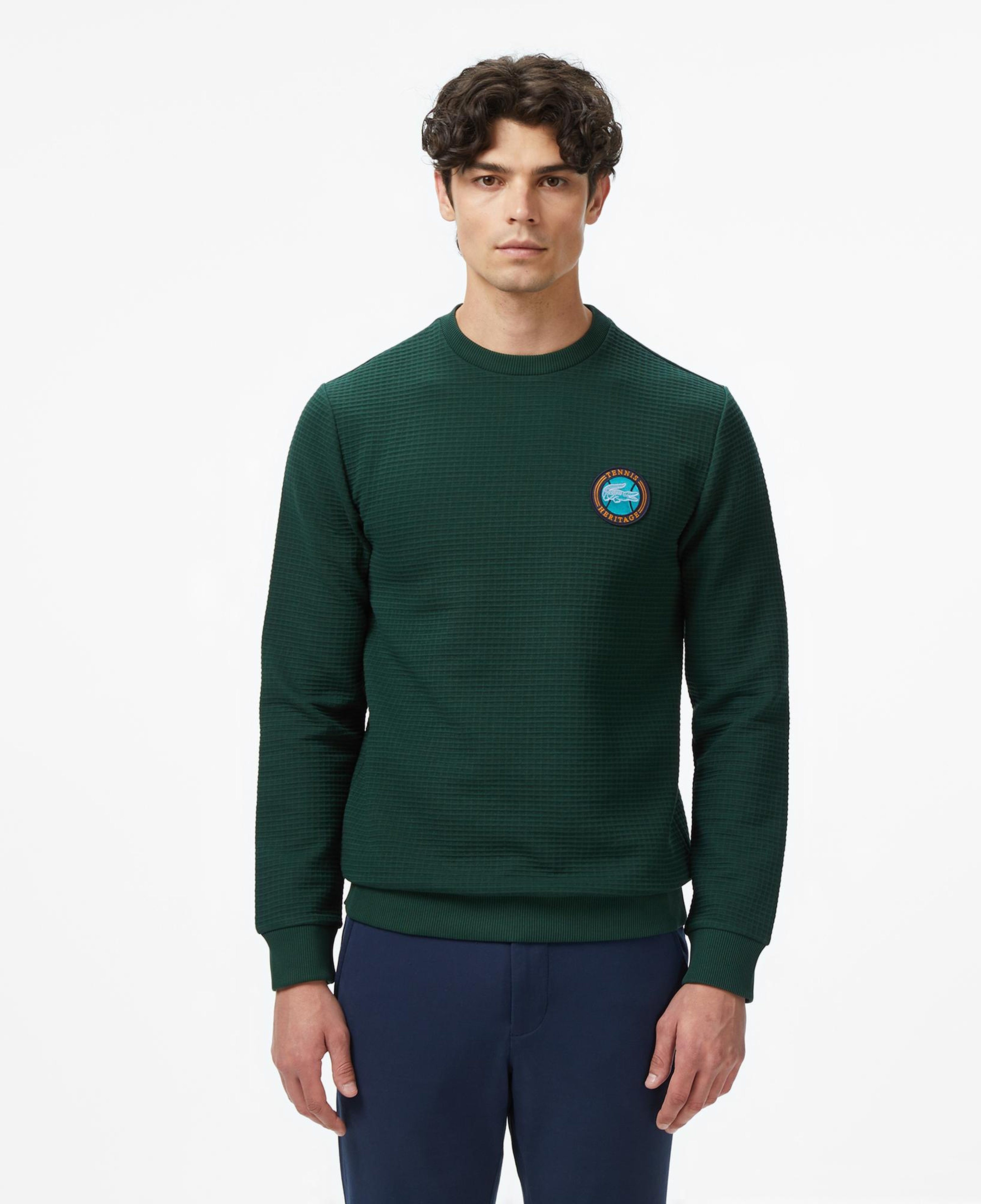 Lacoste Erkek Uzun Kollu Bisiklet Yaka Yeşil T-Shirt