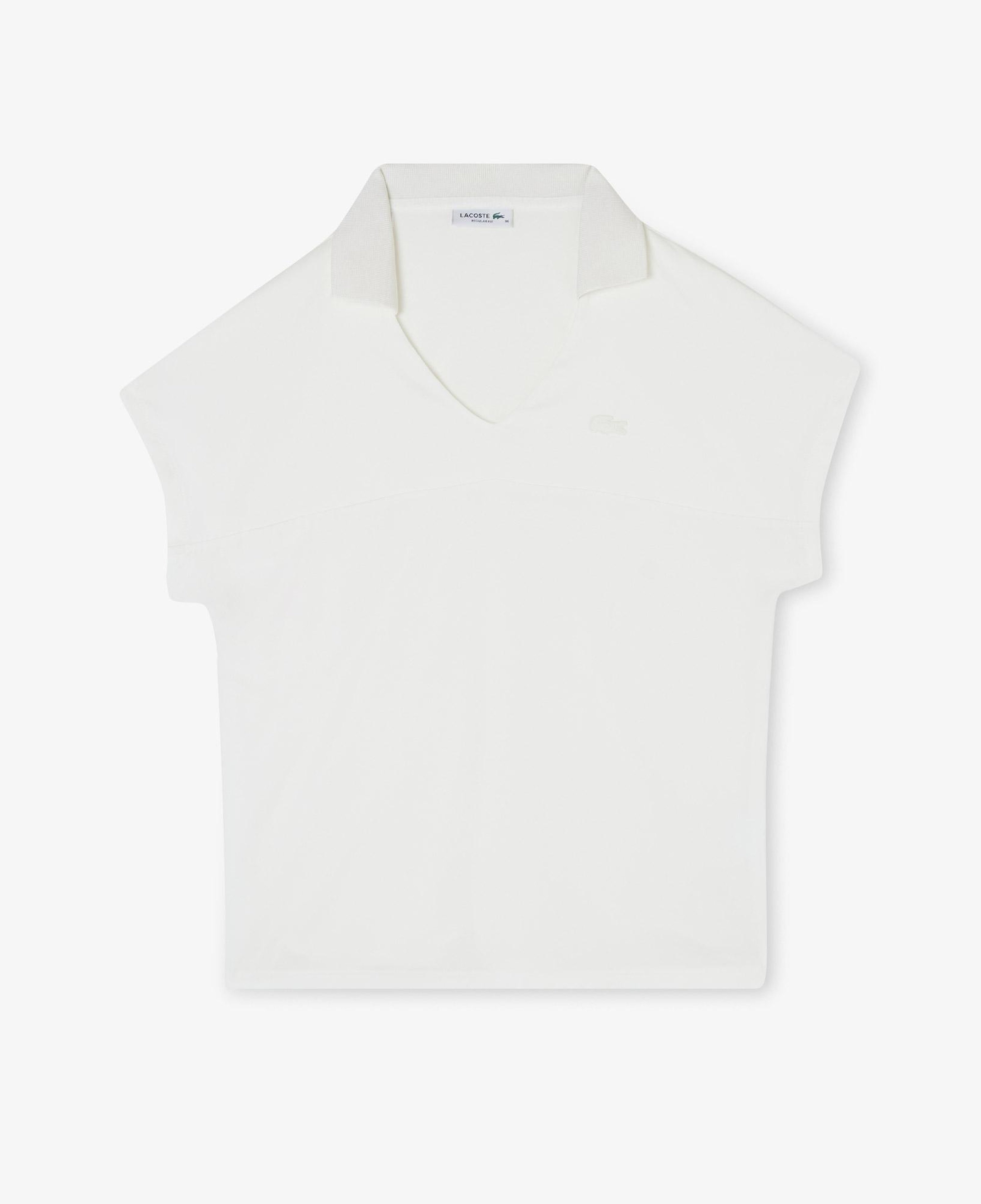 Kadın V Yaka Beyaz T-Shirt